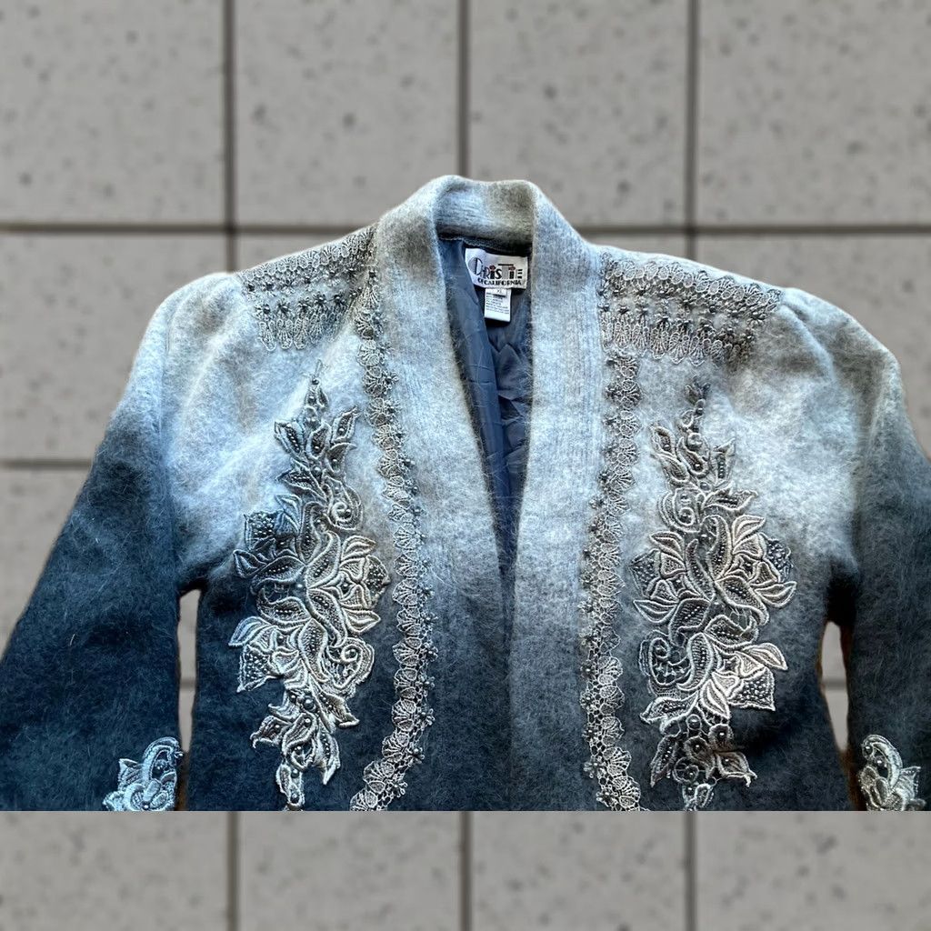 Vintage VINTAGE Christie’s Of California Angora Jacket Coat Womens XL Lined Gray 80s 90s Men? Womens Size XL / US 12-14 / IT 48-50 - 1 Thumbnail