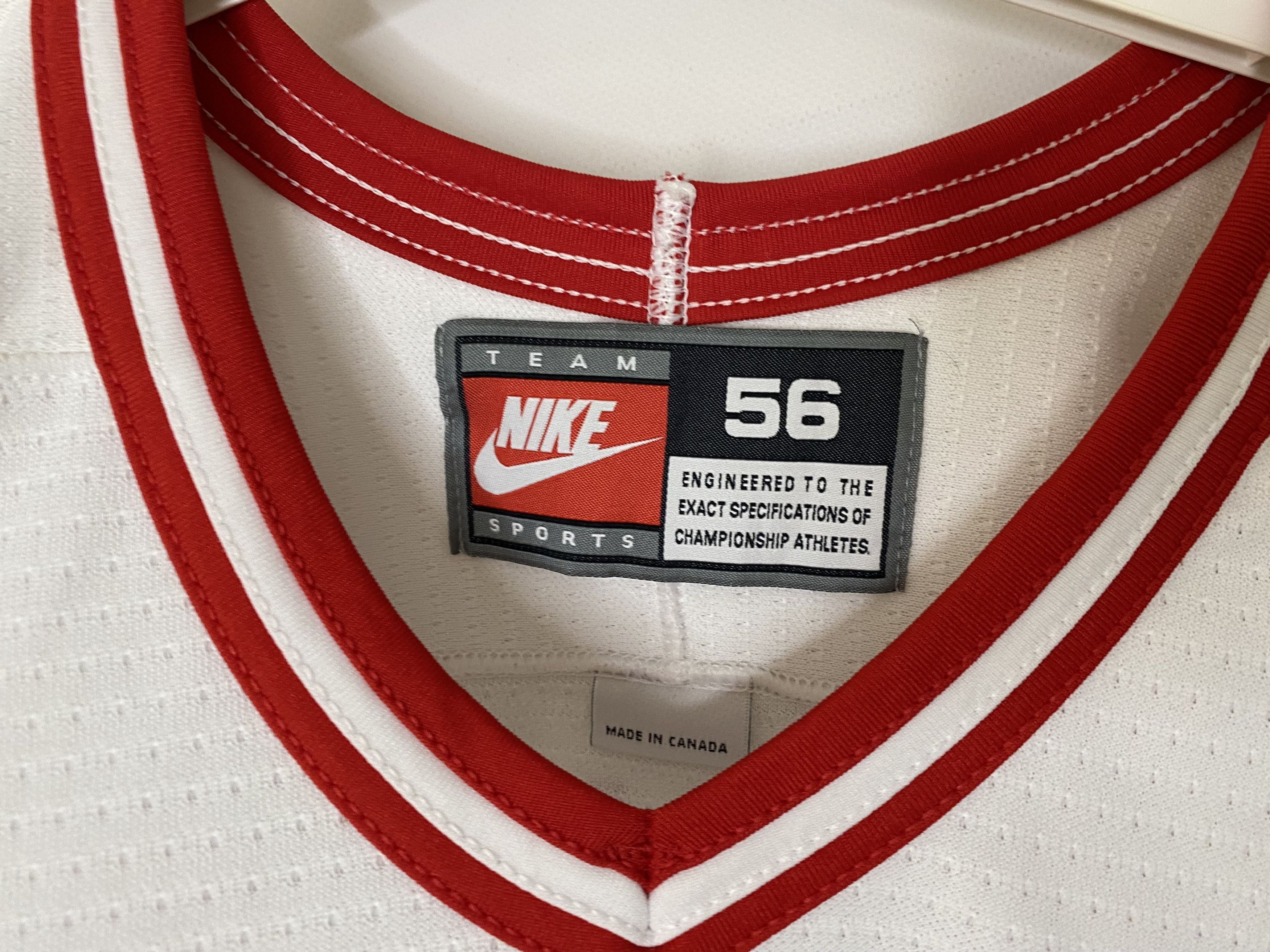 NHL × Nike × Vintage PERTHALER #29 AUSTRIA MATCH WORN ICE HOCKEY SHIRT JERSEY Size US XL / EU 56 / 4 - 7 Thumbnail