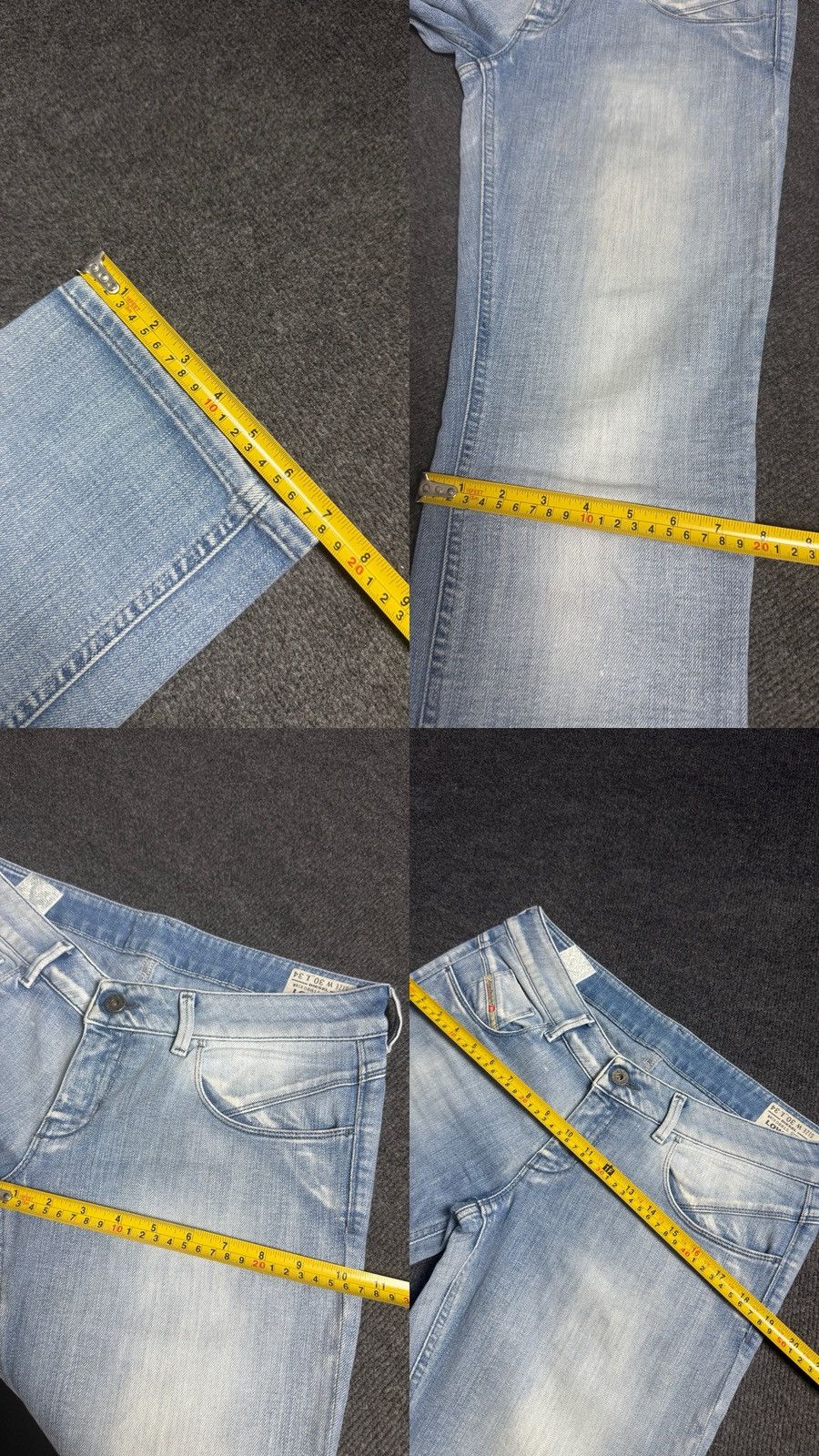 Diesel Luxury 00s Diesel Lowette Y2K Light Wash Slim Straight Jeans Size 30" / US 8 / IT 44 - 20 Thumbnail