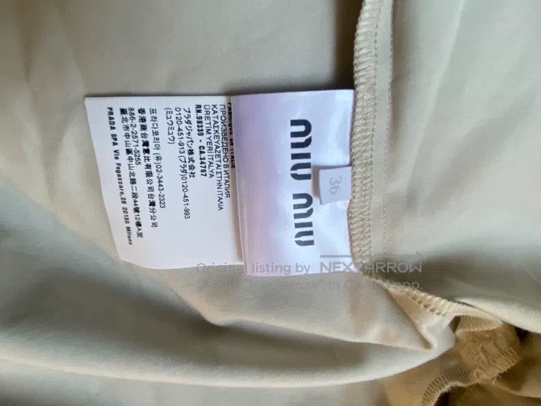 Miu Miu Miu Miu Size S Color lapel fit single-breasted short sleeve Size S / US 4 / IT 40 - 7 Thumbnail