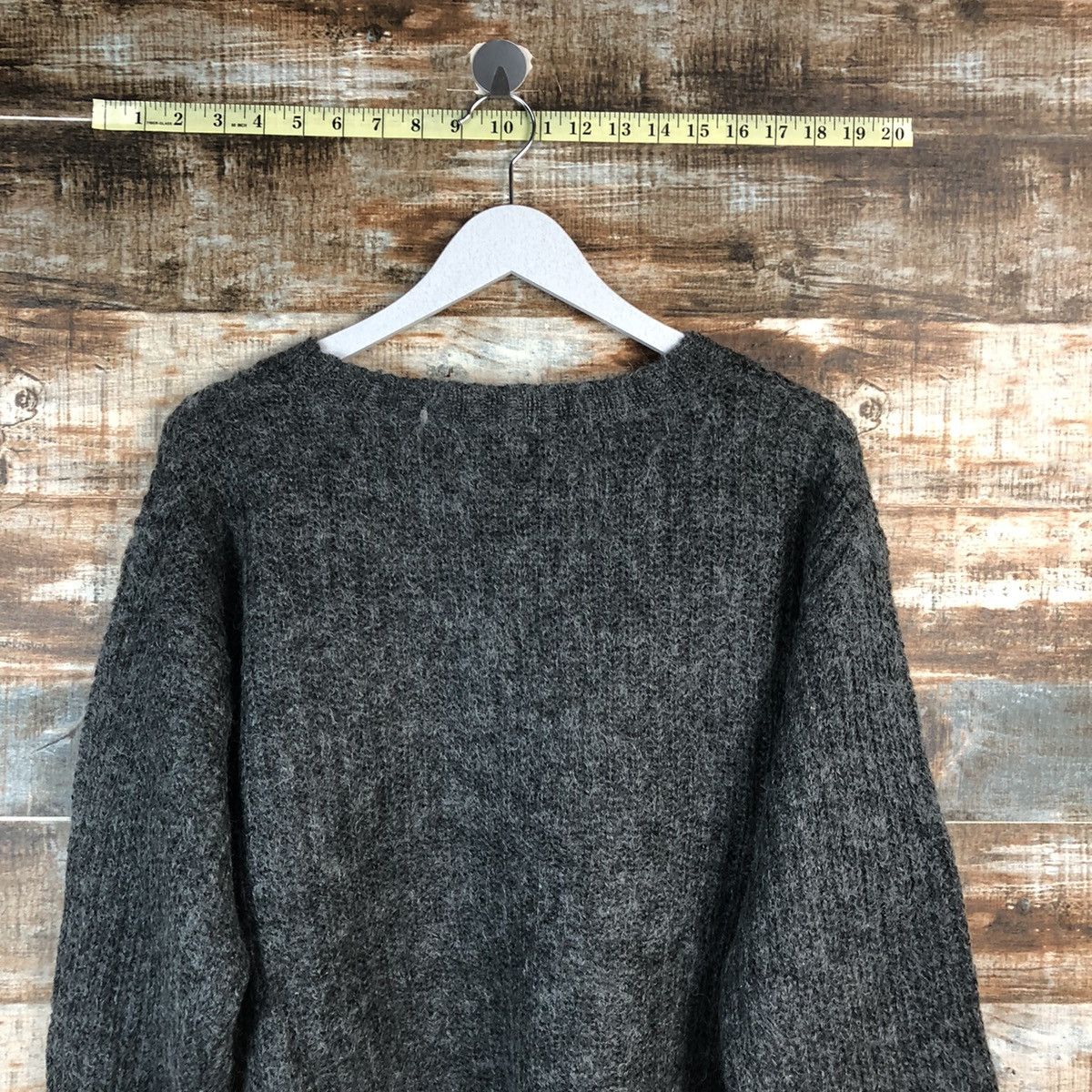 Homespun Knitwear × Uniqlo Uniqlo mohair vintage winter Grey Knitwear #A2367 Size US S / EU 44-46 / 1 - 13 Thumbnail