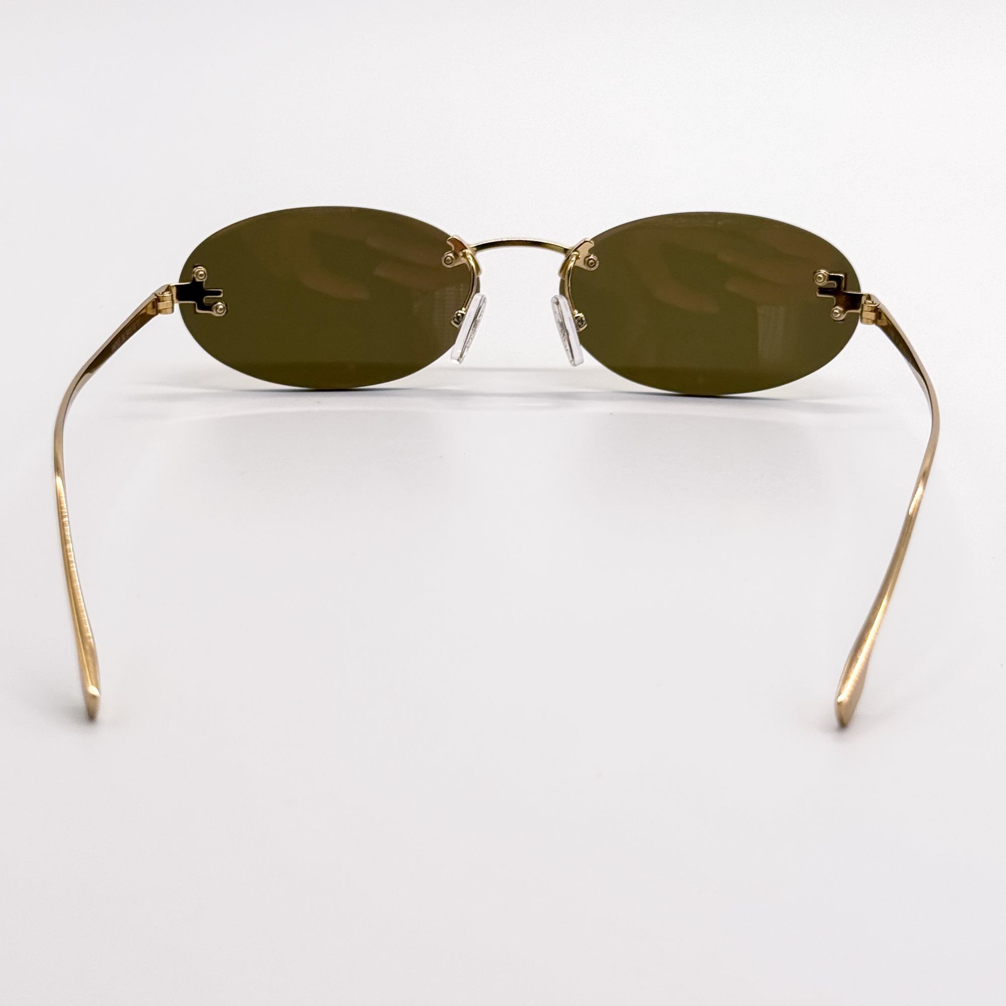 Fendi NEW FE4075US 30L ROUND GOLD MIRROR FENDI WOMN SUNGLASSES Size ONE SIZE - 8 Thumbnail