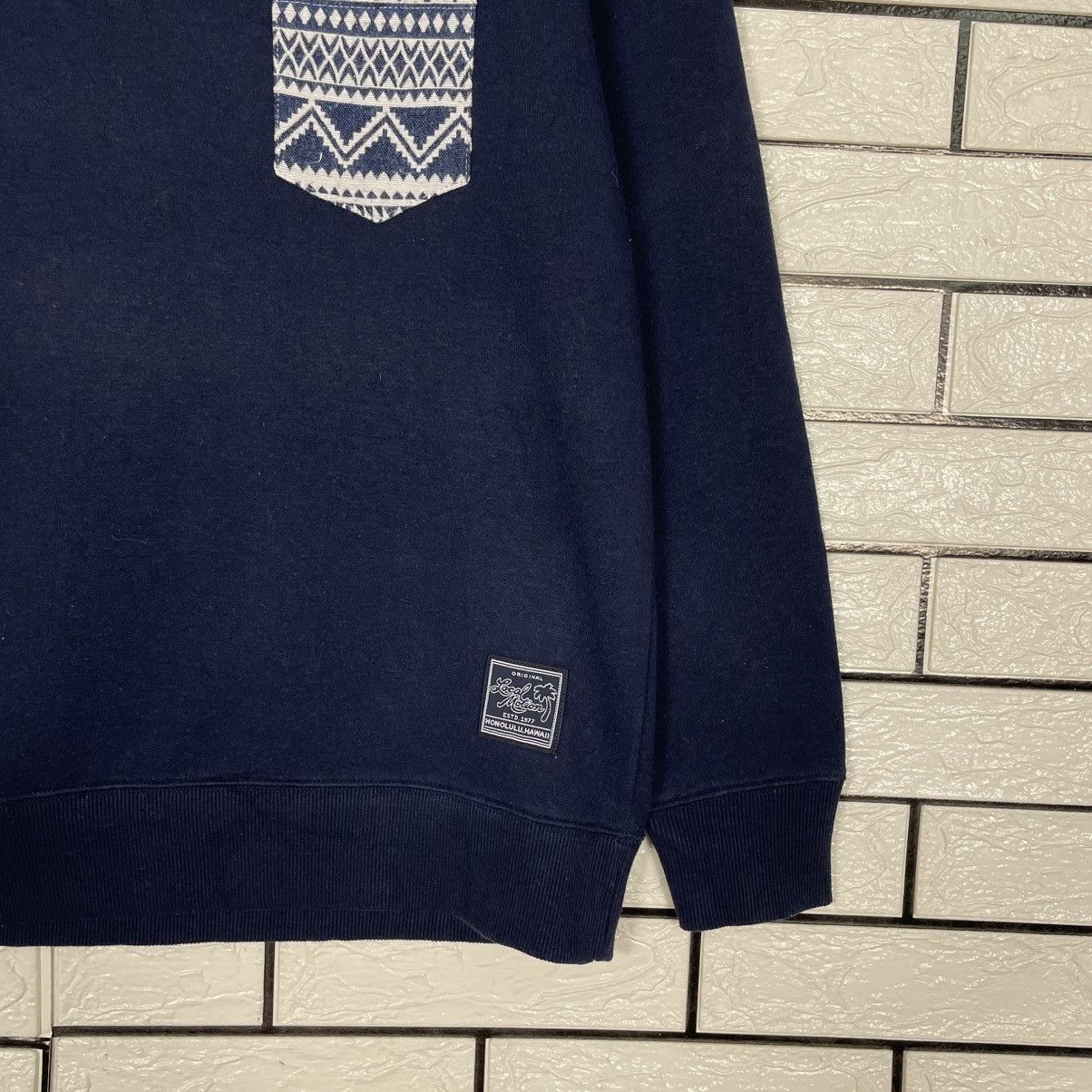 Japanese Brand Local Motion Hawaii Single Pocket Sweater Size US S / EU 44-46 / 1 - 4 Thumbnail