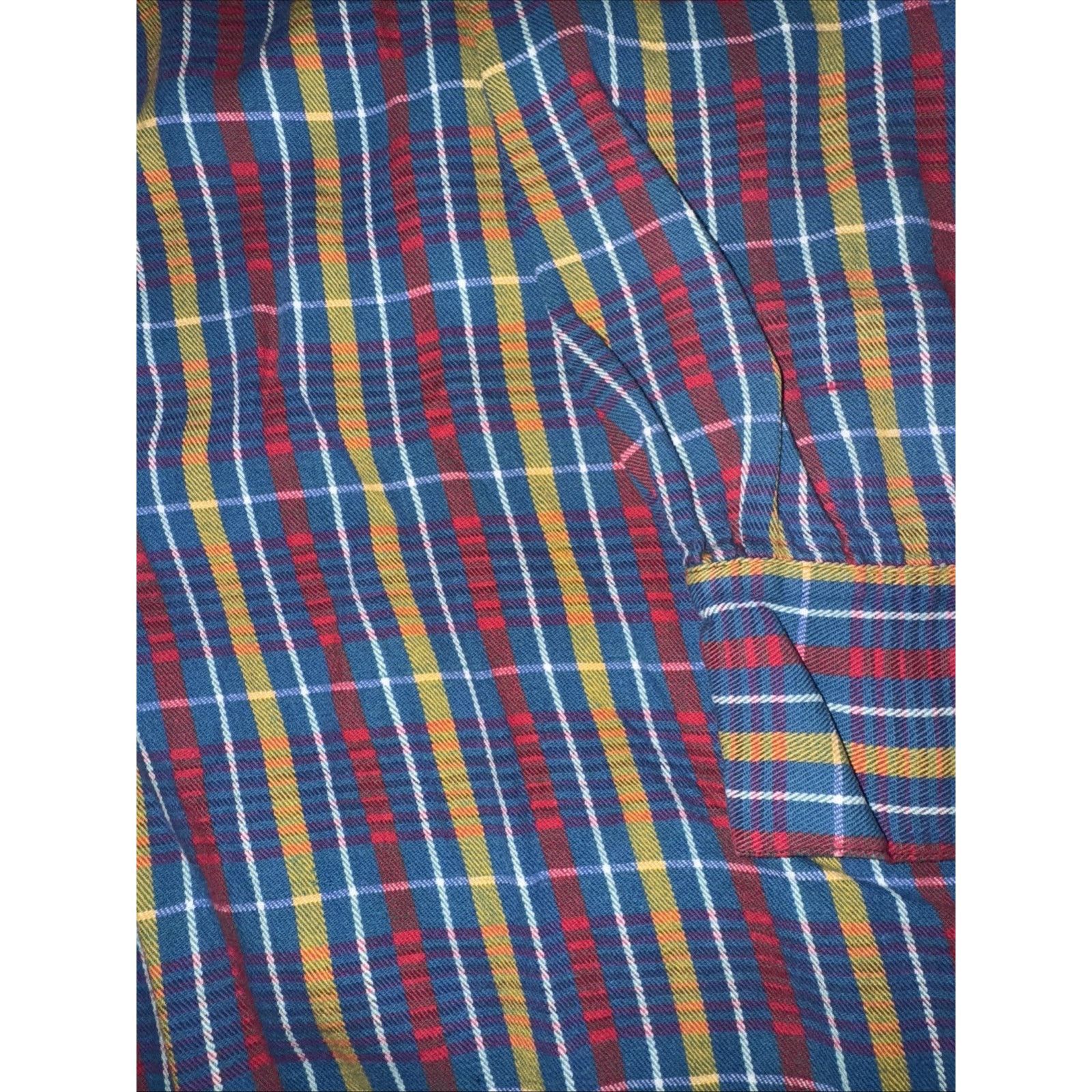 Sears × Vintage 70s Madras Plaid Popover Shirt L Pullover Button Down 23x28 Size US XL / EU 56 / 4 - 2 Thumbnail
