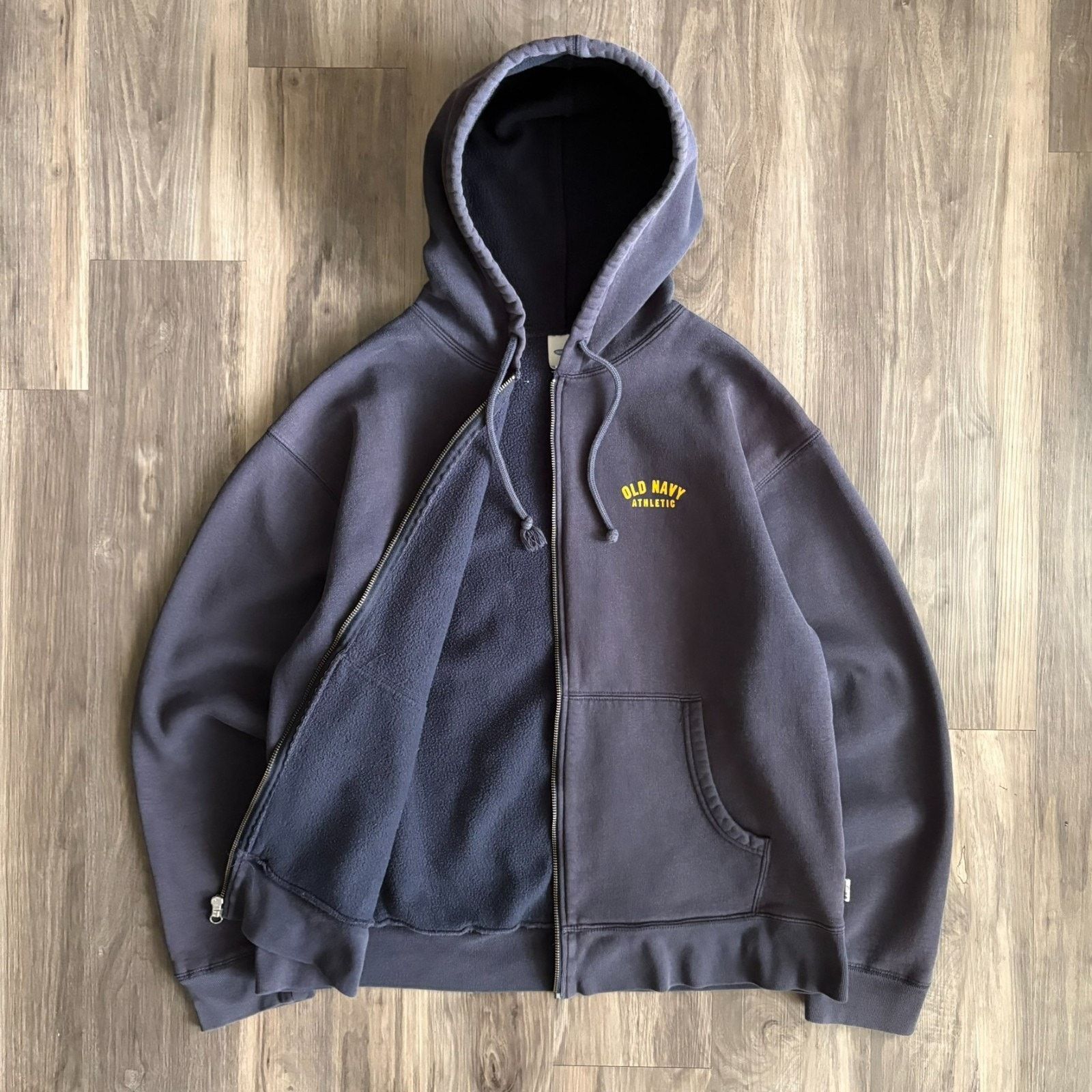 Made In Usa × Vintage Vintage 70s essential faded zip up hoodie 