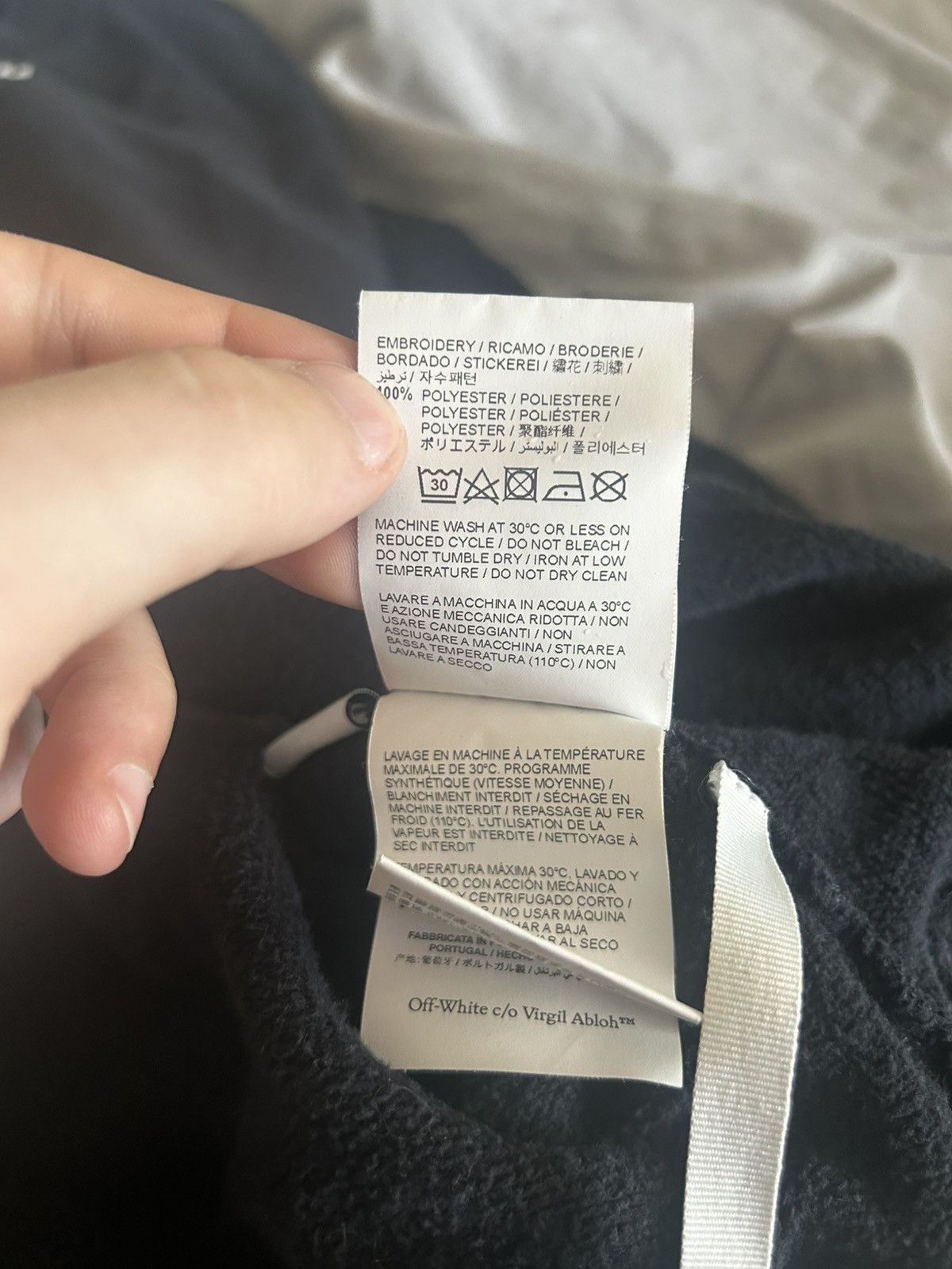Off-White Off White Embroidered Spray Paint Logo Sweatshirt Size US XXL / EU 58 / 5 - 7 Thumbnail