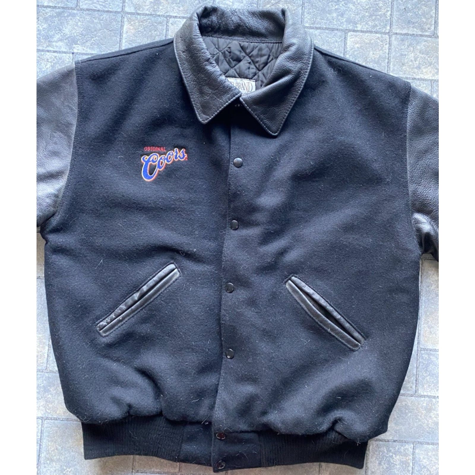 Vintage VINTAGE Steer Brand Varsity Jacket M Wool Leather Black 90s USA Mens Shirt/Jacket Size US M / EU 48-50 / 2 - 2 Thumbnail
