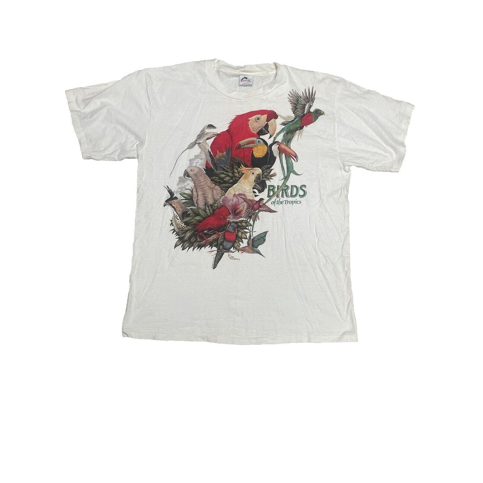 Vintage Vintage 1988 Bird Harlequin Shirt XL USA Size US XL / EU 56 / 4 - 1 Thumbnail