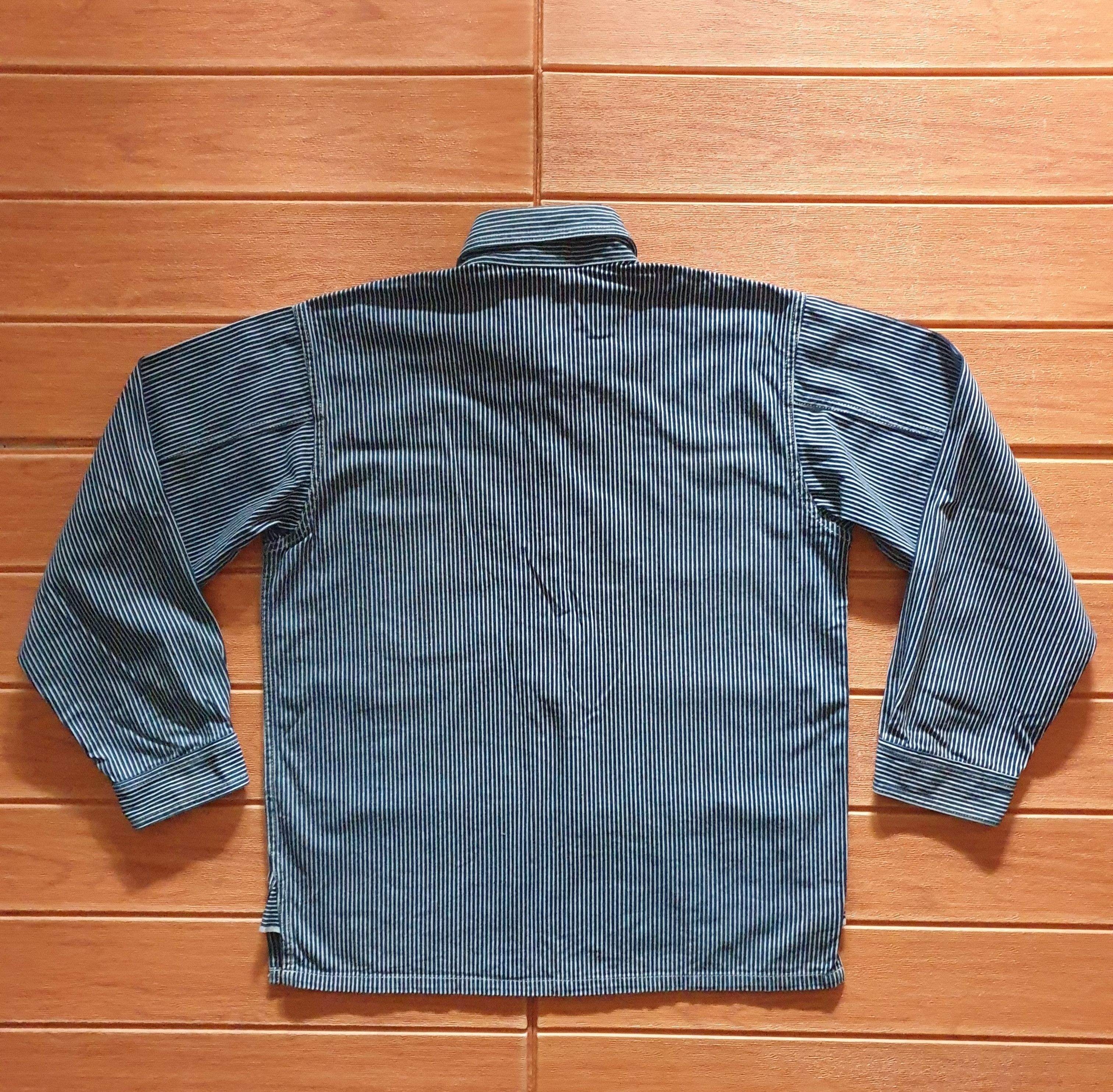 Sugar Cane 💥Sugarcane work stripe pullover shirt Size US M / EU 48-50 / 2 - 6 Thumbnail