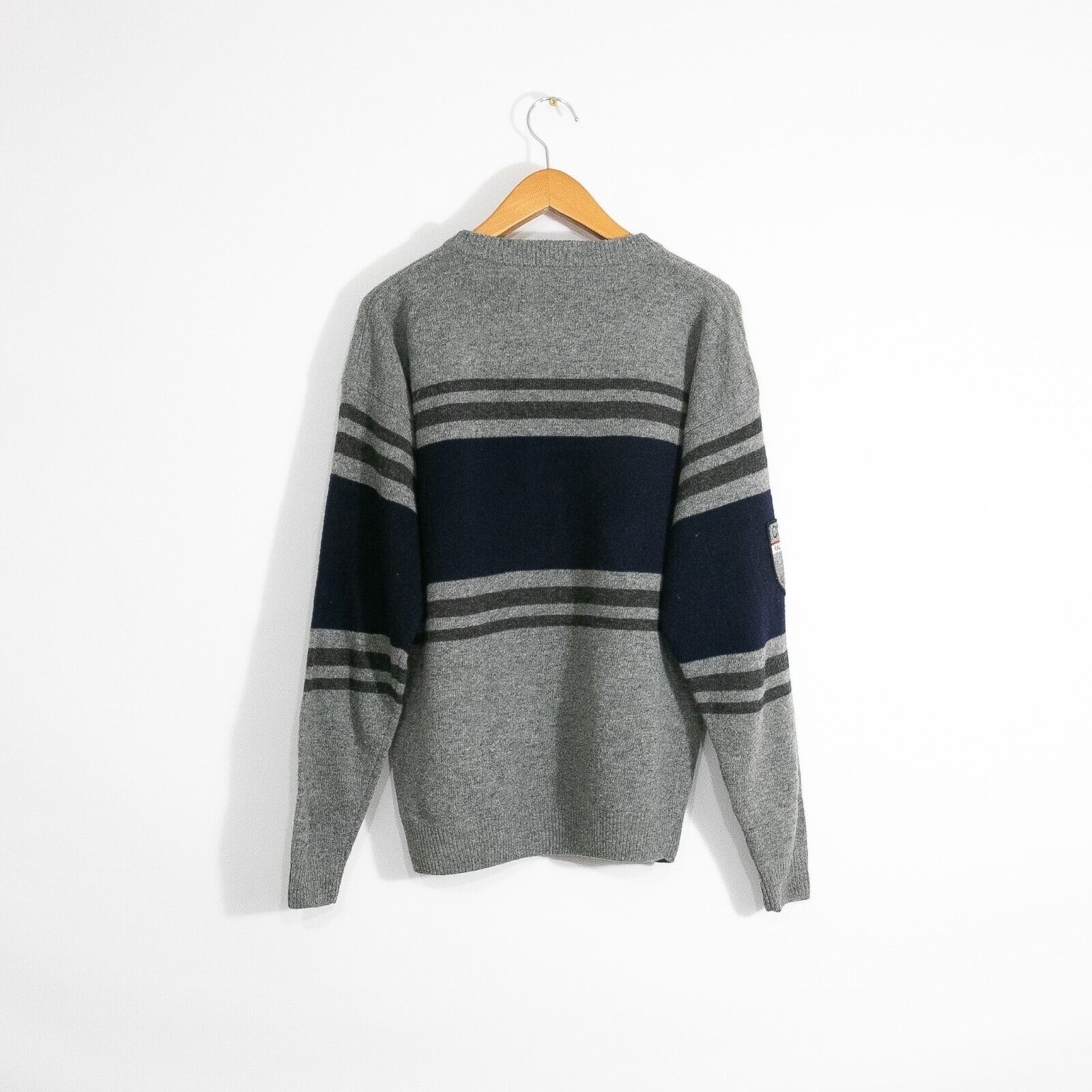 Chaps × Vintage Vintage Chaps Ralph Lauren Striped Wool Sweater M Distressed Size US M / EU 48-50 / 2 - 7 Thumbnail