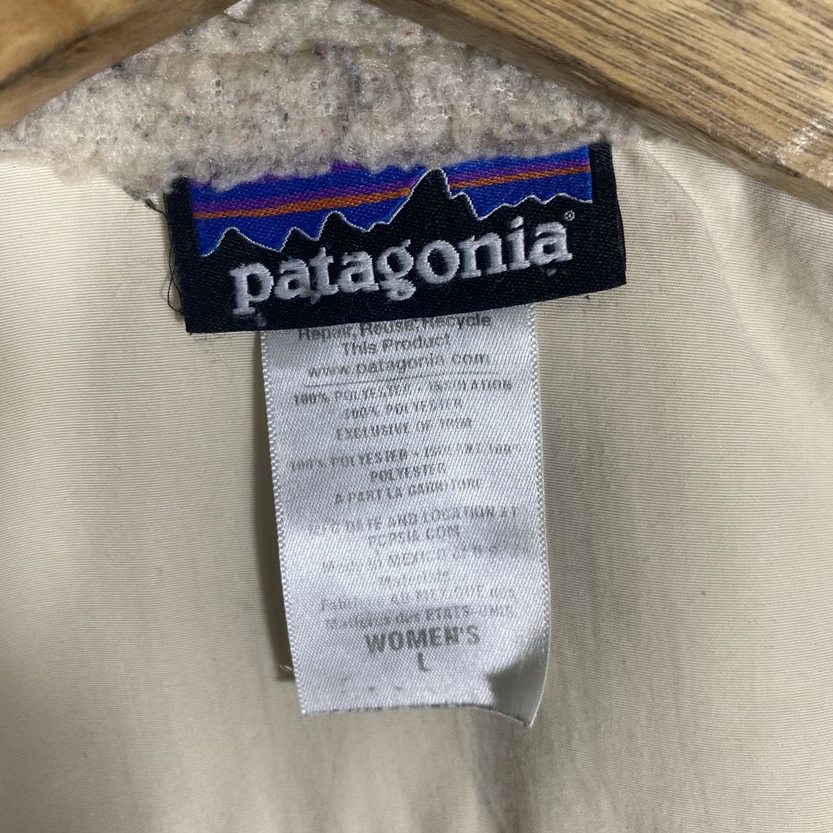 Patagonia Vintage Patagonia Retro-X Jacket Full Zip Natural Beige Size L / US 10 / IT 46 - 7 Thumbnail