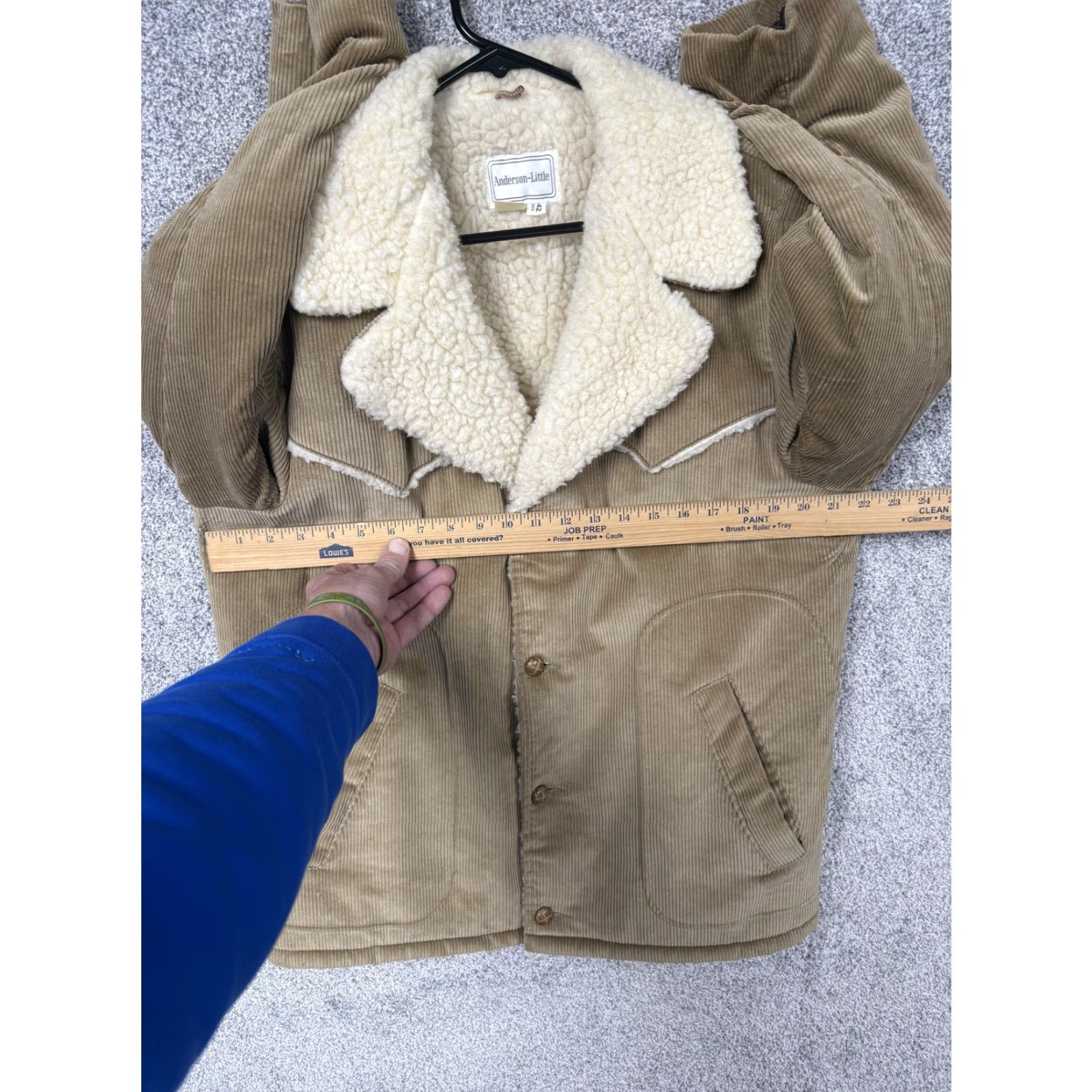 Vintage VINTAGE Anderson-Little Jacket 42 Tan Corduroy Sherpa Lined Western Workwear Size US XS / EU 42 / 0 - 6 Thumbnail