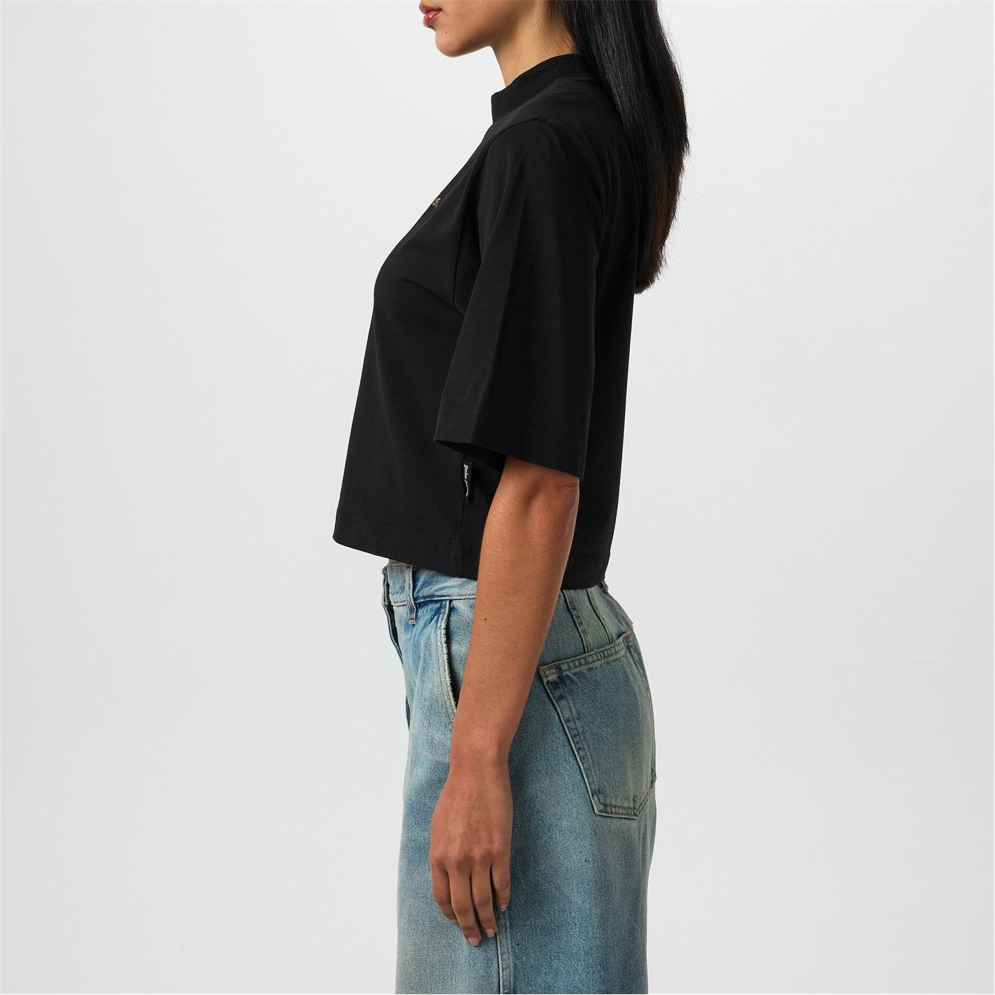 Palm Angels o1g2r1mq0325 Sunsets Cropped T-Shirt in Black Size L / US 10 / IT 46 - 4 Thumbnail