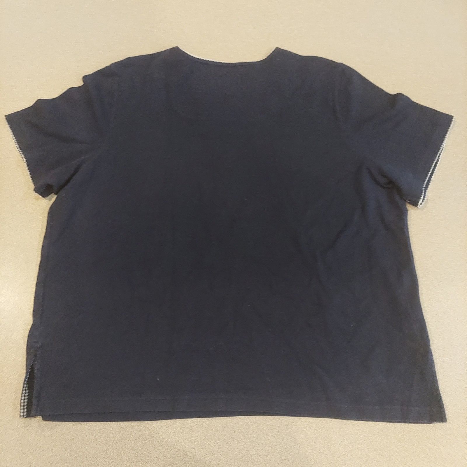 Other Alfred Dunner Shirt Womens Size 2x Black Floral Short Sleeve Size XXL / US 16-18 / IT 52-54 - 2 Thumbnail