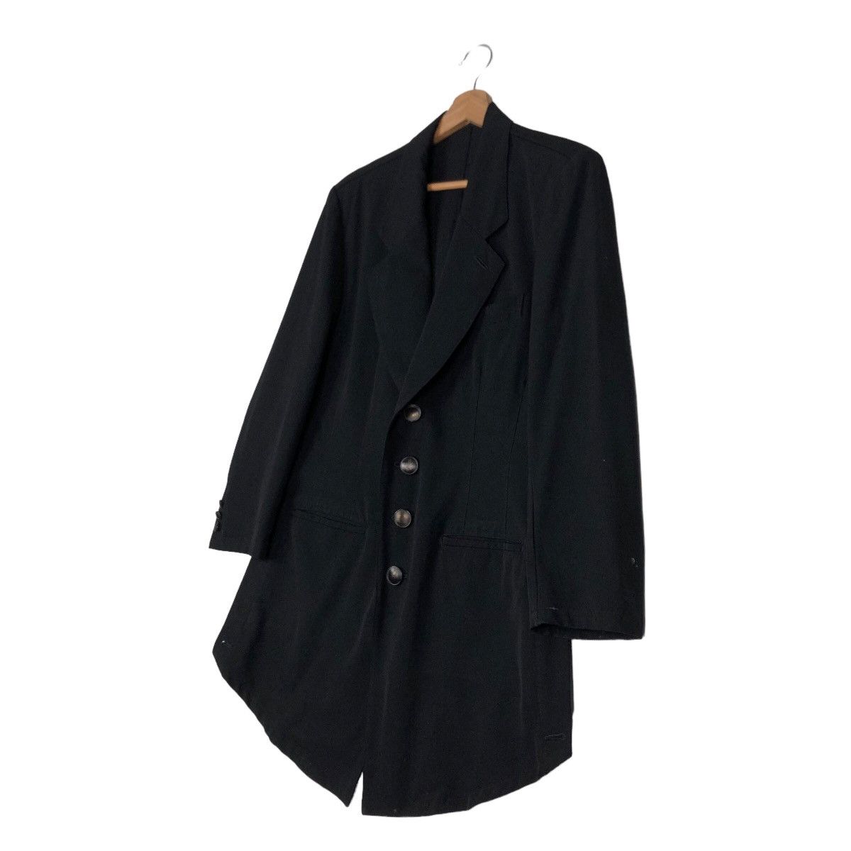 Yohji Yamamoto 🔥Rich Black Bondage Design Asymmetrical Design Cut AT Japan Size US M / EU 48-50 / 2 - 2 Thumbnail