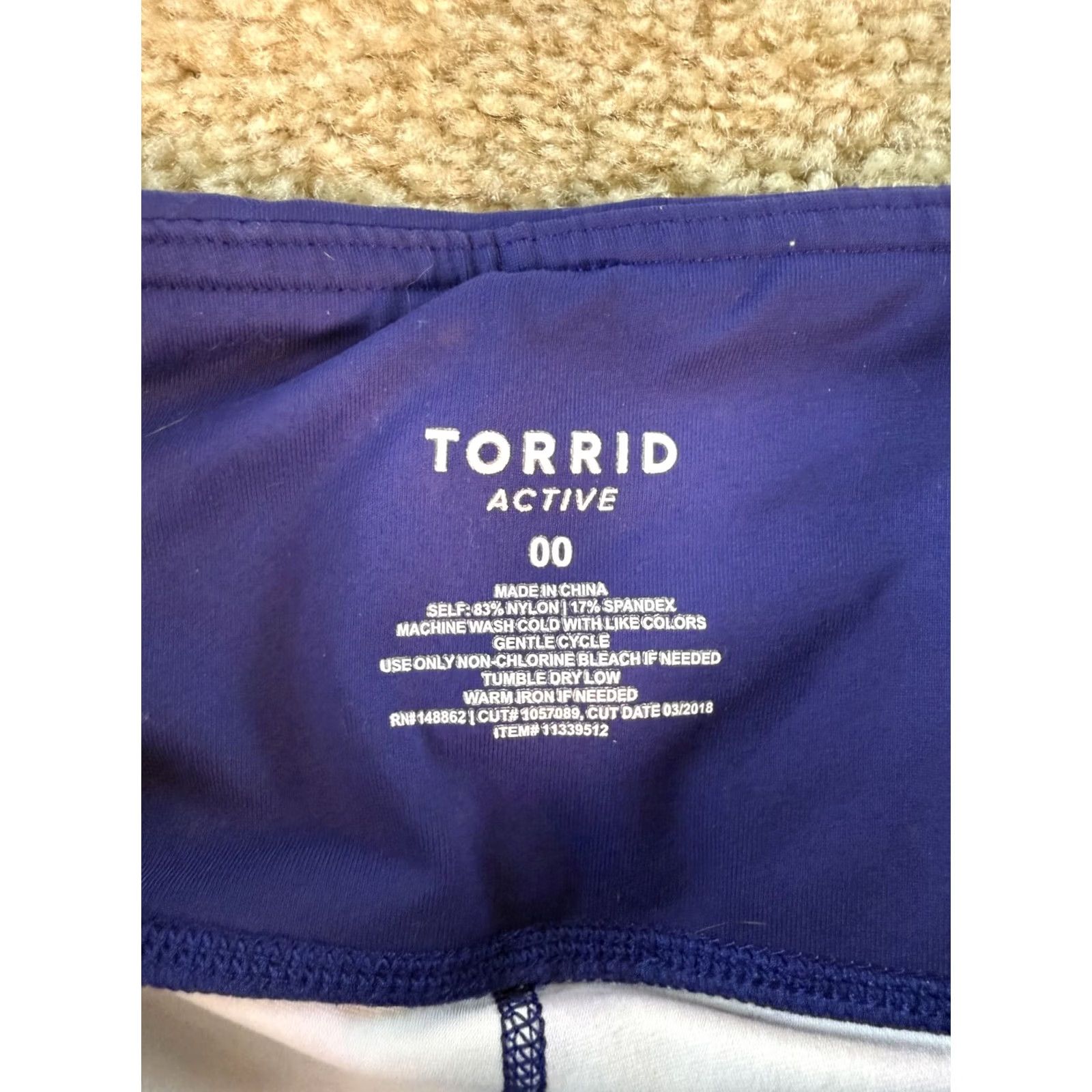 Torrid Torrid Active Leggings Women’s Blue Ankle 00 Size 24" / US 00 / IT 34 - 5 Thumbnail