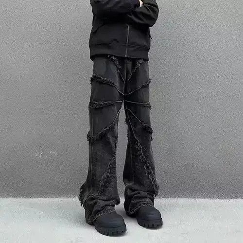 Japanese Brand × Jean Vintage Raw Edge Heavy Rare Jeans Size US 32 / EU 48 - 2 Thumbnail