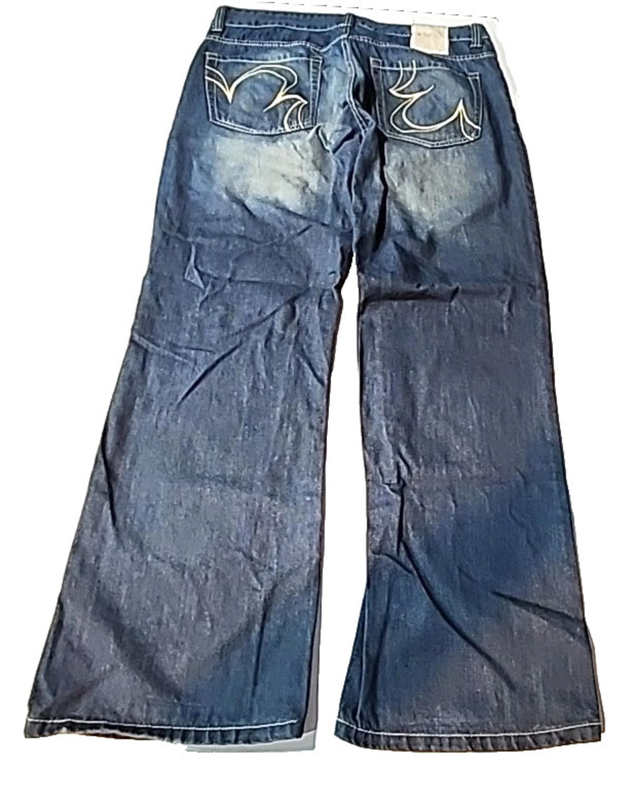 Ecko Unltd. Marc Ecko Blue Jeans Relaxed Fit Boot Cut Actual 38Wx32L Size US 38 / EU 54 - 8 Thumbnail