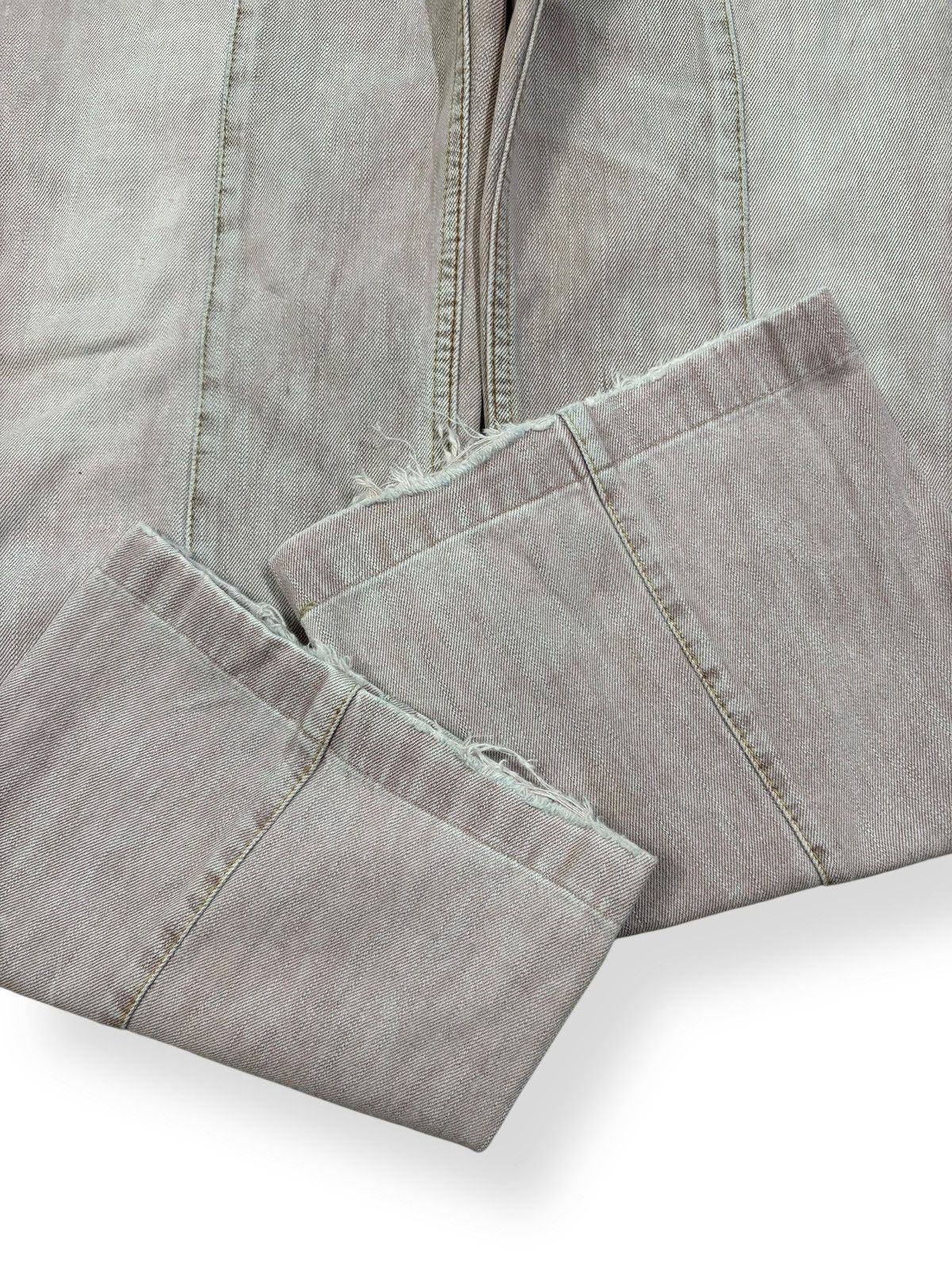 Tornado Mart Nicole Club Python Skin Bootcut Flare Distress Grunge Jeans Size US 33 - 9 Thumbnail