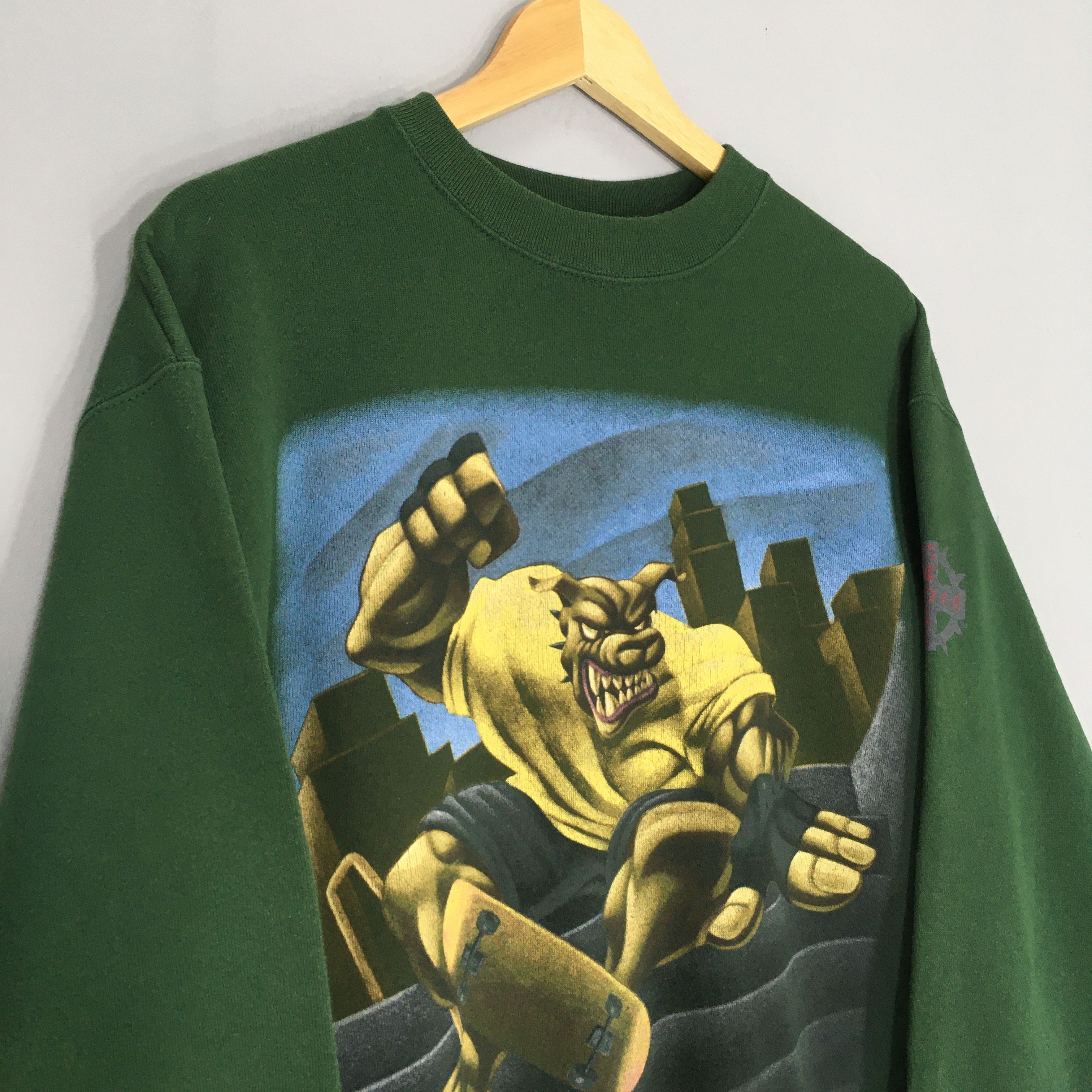 Vintage Vintage 90s Cross Breed Skateboard Sweatshirt Medium Size US M / EU 48-50 / 2 - 3 Thumbnail
