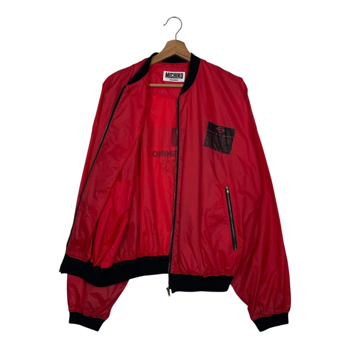 Michiko Koshino London Michiko Koshino London Big Logo Bomber Jacket Size US M / EU 48-50 / 2 - 9 Thumbnail
