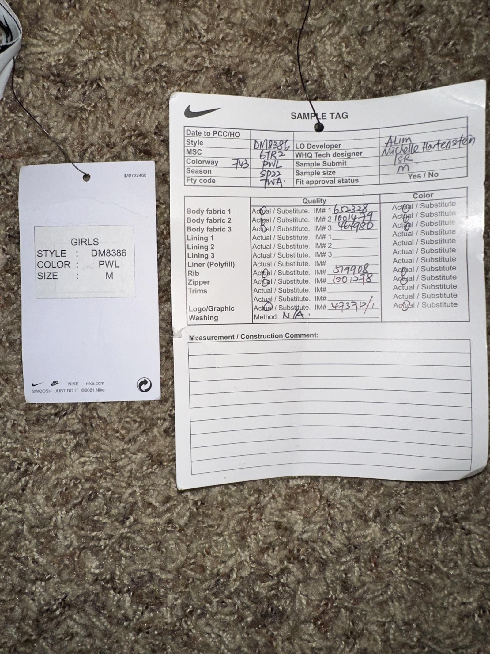 Nike Air Big Kids (Girl’s) French Terry Full-Zip Yellow Hoodie Sample