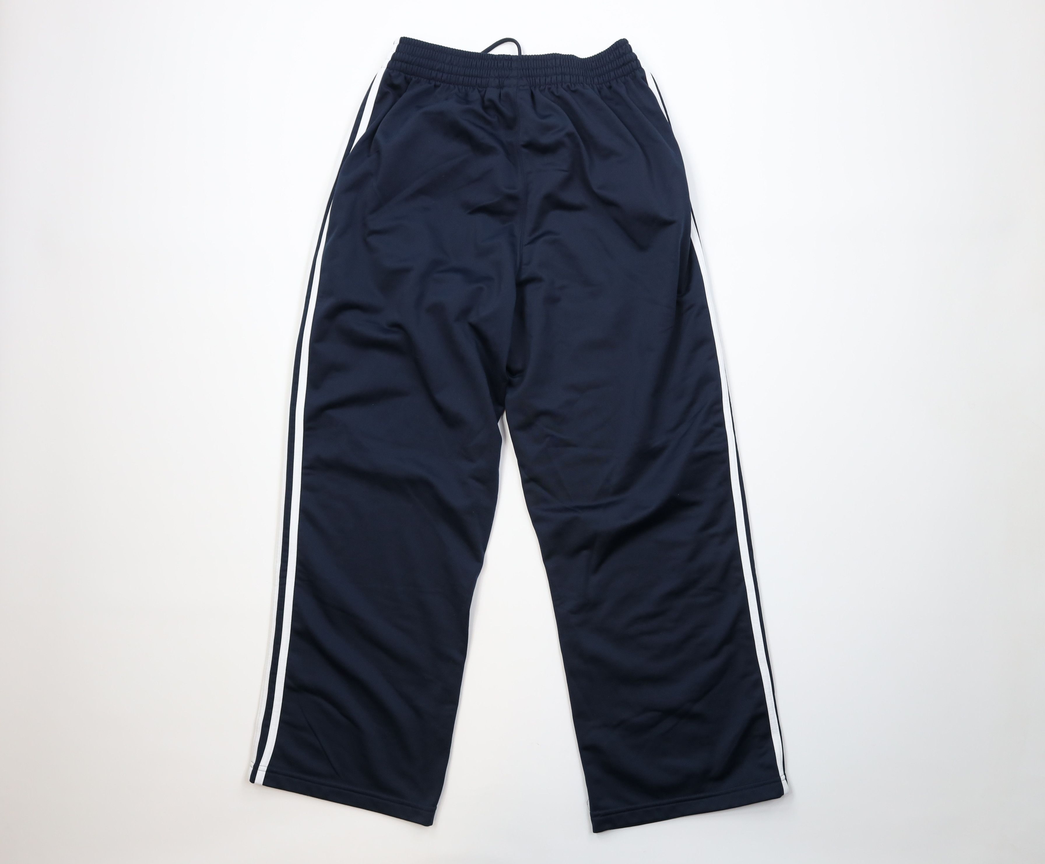 Adidas Vintage Y2K Adidas Striped Wide Leg Sweatpants Pants Blue Size US 34 / EU 50 - 9 Thumbnail