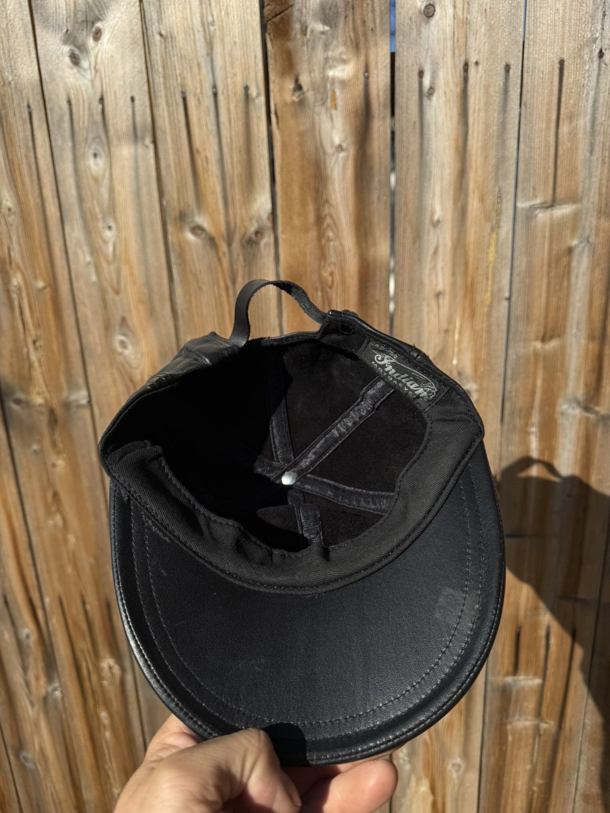 Indian Motorcycle Vintage Indian Motorcycles Hat Strapback Black Leather Size ONE SIZE - 8 Thumbnail
