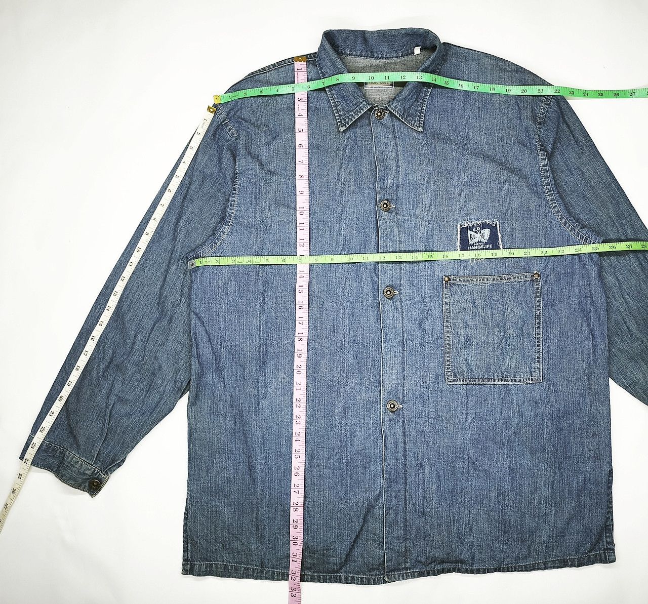 Blue Blue Japan BLUE BLUE SOS selvedge buttonfly chore jacket Size US L / EU 52-54 / 3 - 4 Thumbnail