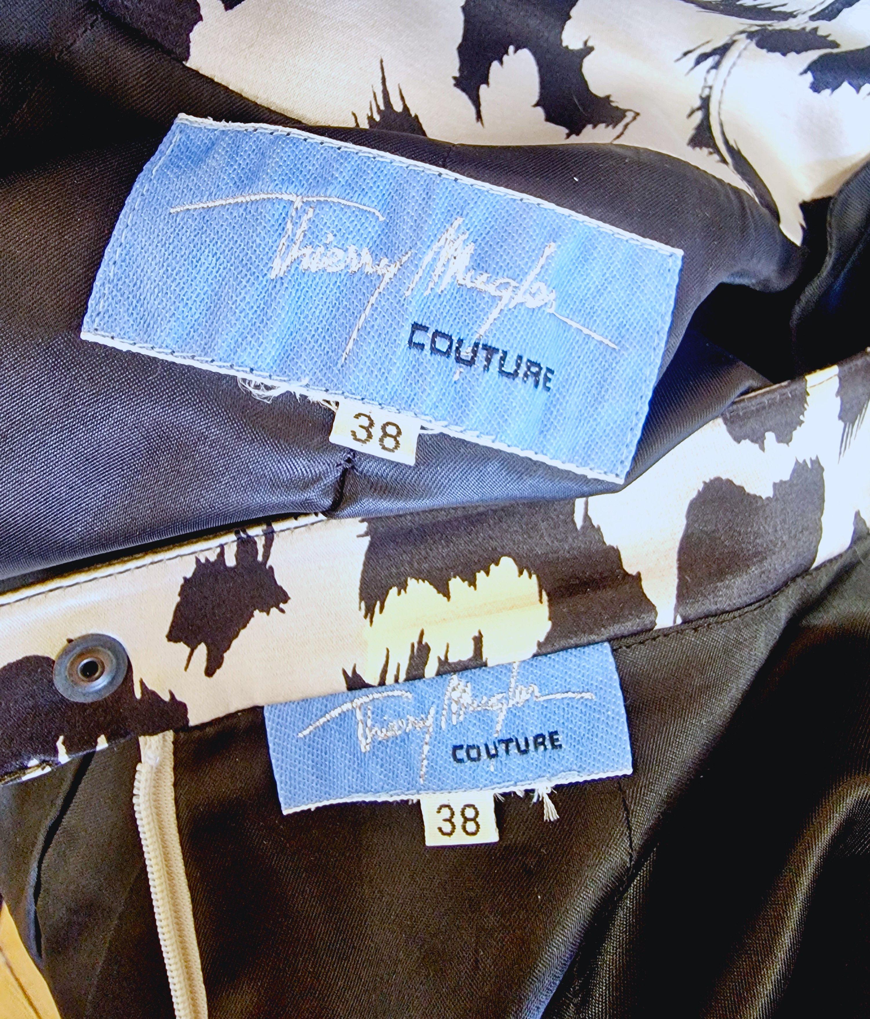 Thierry Mugler Thierry Mugler Couture F/W 2001 Beasts Leopard Dress Suit Size S / US 4 / IT 40 - 12 Thumbnail