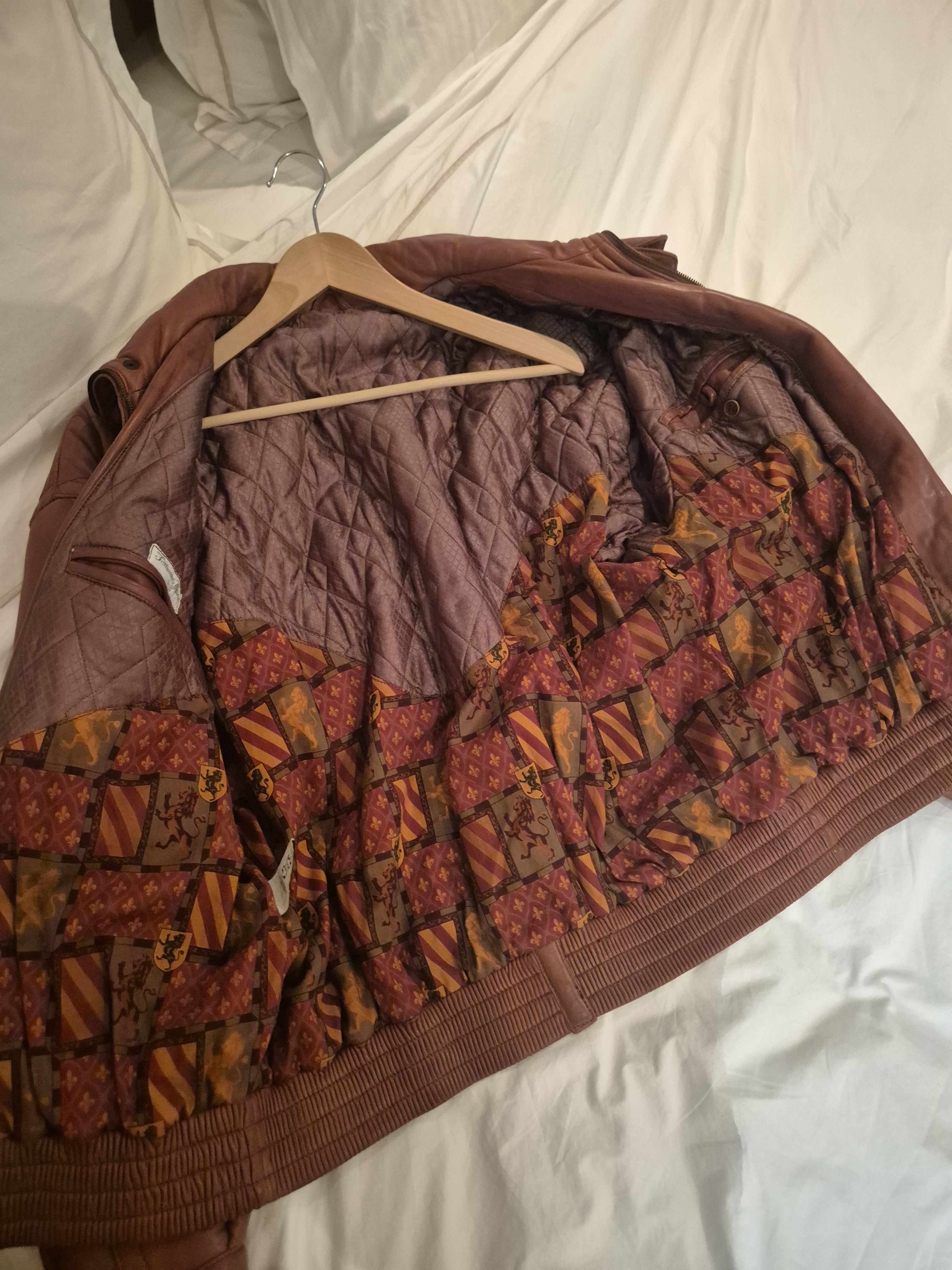 Harrods **SOLD** Fortnum & Mason Vintage Italian Leather Bomber Size US M / EU 48-50 / 2 - 9 Thumbnail
