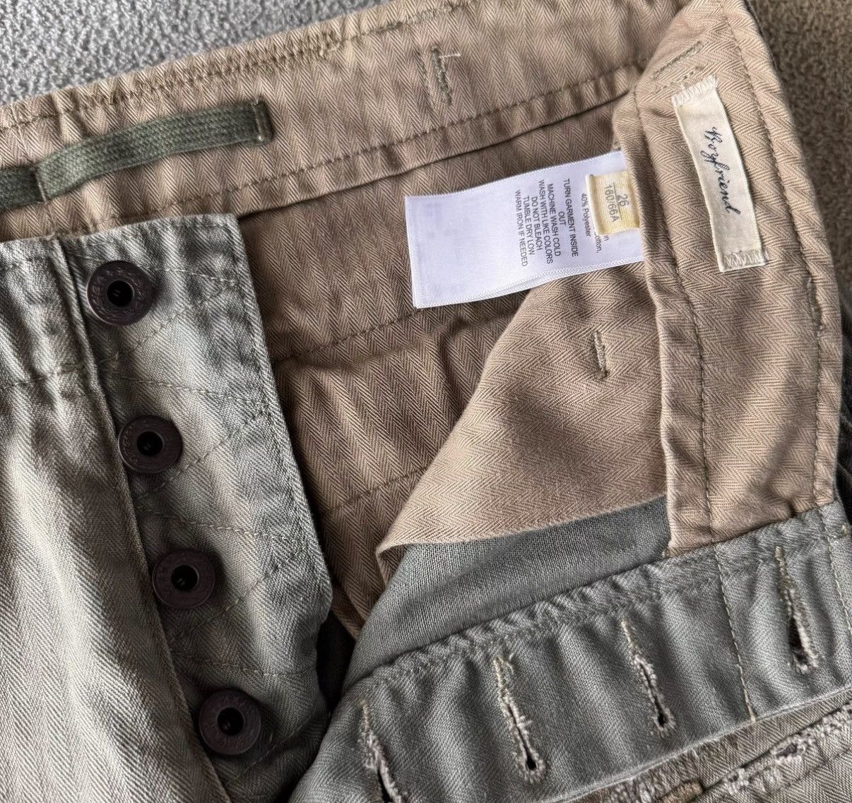 Denim & Supply Ralph Lauren Ralph Lauren Denim Supply Patch Distressed Cargo Pants K22 Size 26" / US 2 / IT 38 - 6 Thumbnail
