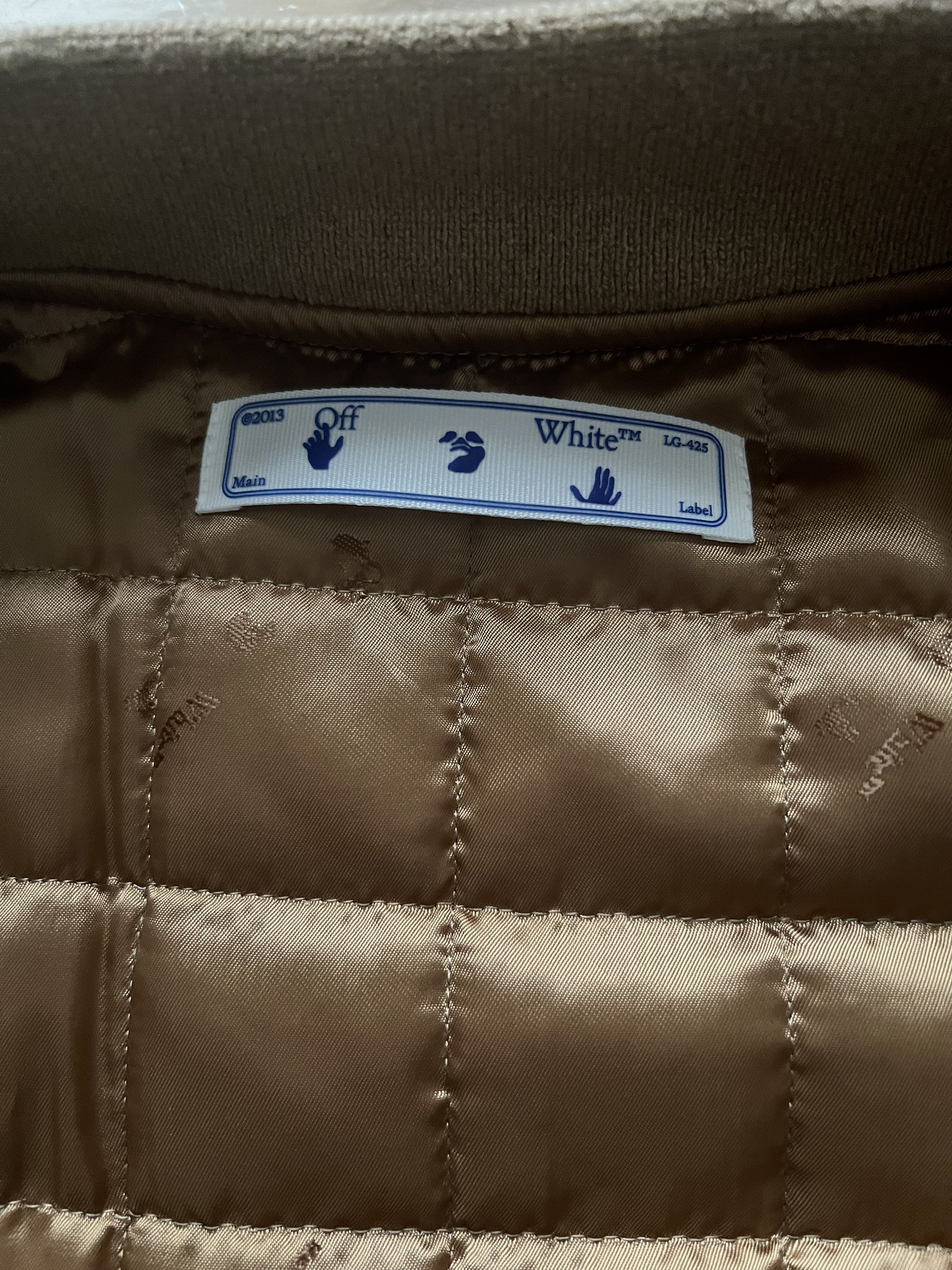 Off-White Retail $4000 Cashmere Bomber Sz. 50 EU. Camel Size US M / EU 48-50 / 2 - 10 Thumbnail