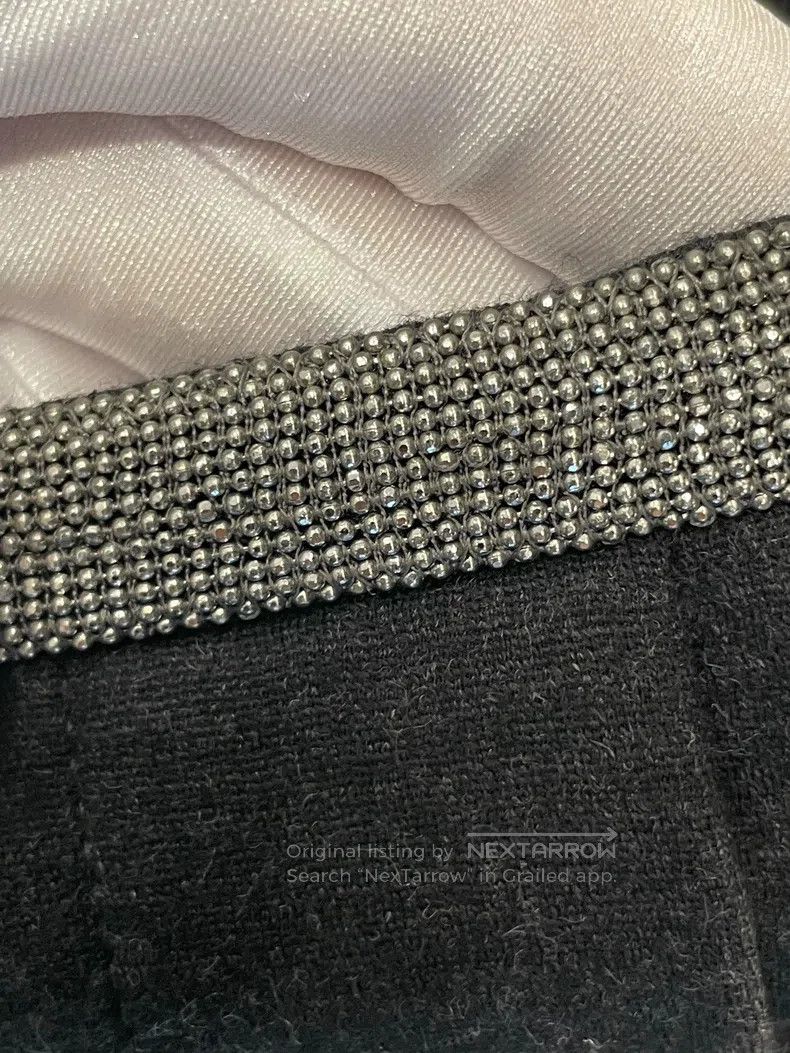Brunello Cucinelli Brunello Cucinelli Black Gray Beaded Wool Casual Trousers Size 27" / US 4 / IT 40 - 6 Thumbnail