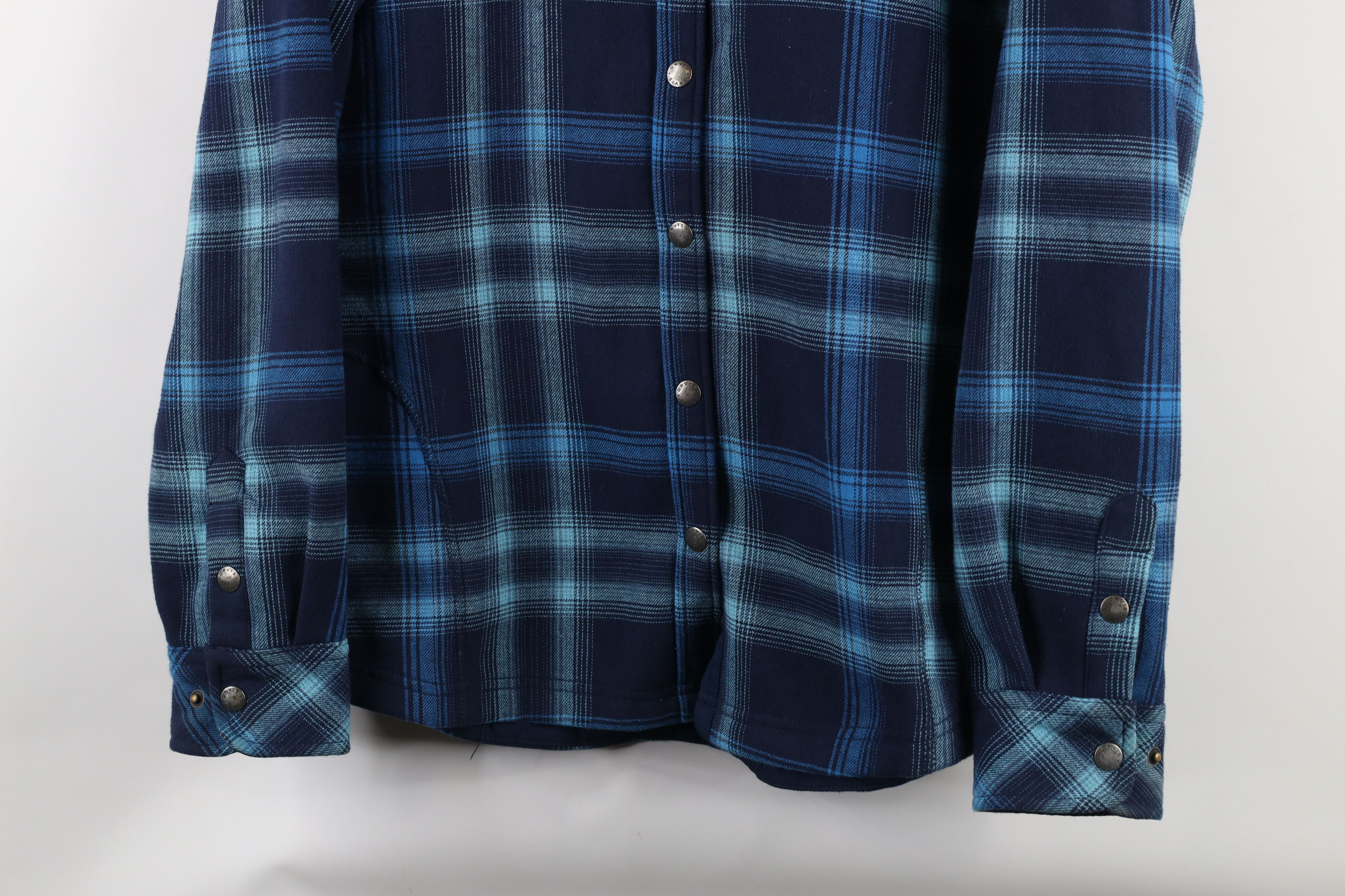 Orvis × Vintage Orvis Fleece Lined Pinnacle Flannel Button Shirt Jacket Size XL / US 12-14 / IT 48-50 - 3 Thumbnail