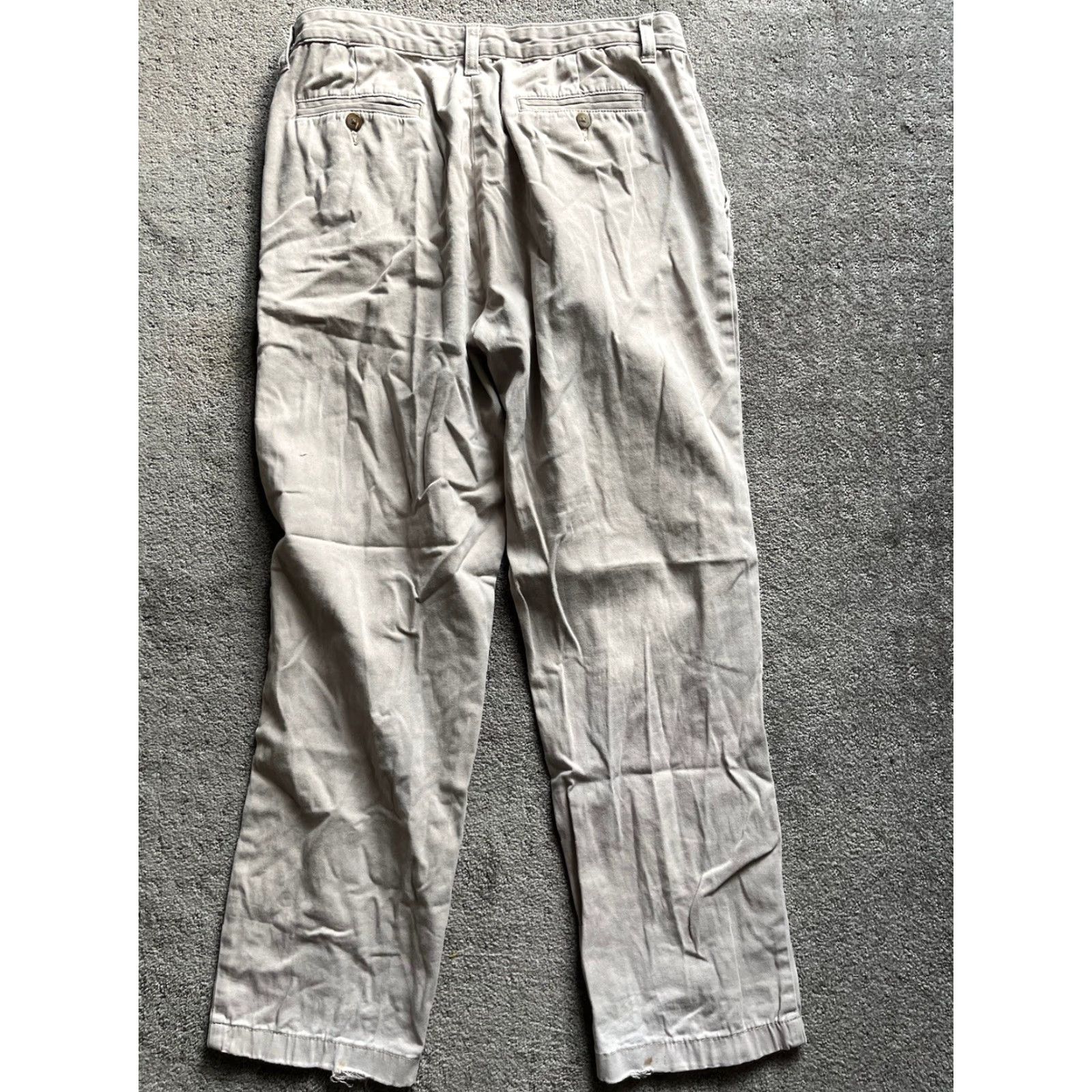 Nautica VINTAGE Nautica Chino Pants Mens Size 30x30 Tan Beige The Deck Pant Casual Mens Regular 30 Beige Pants Size US 30 / EU 46 - 3 Thumbnail