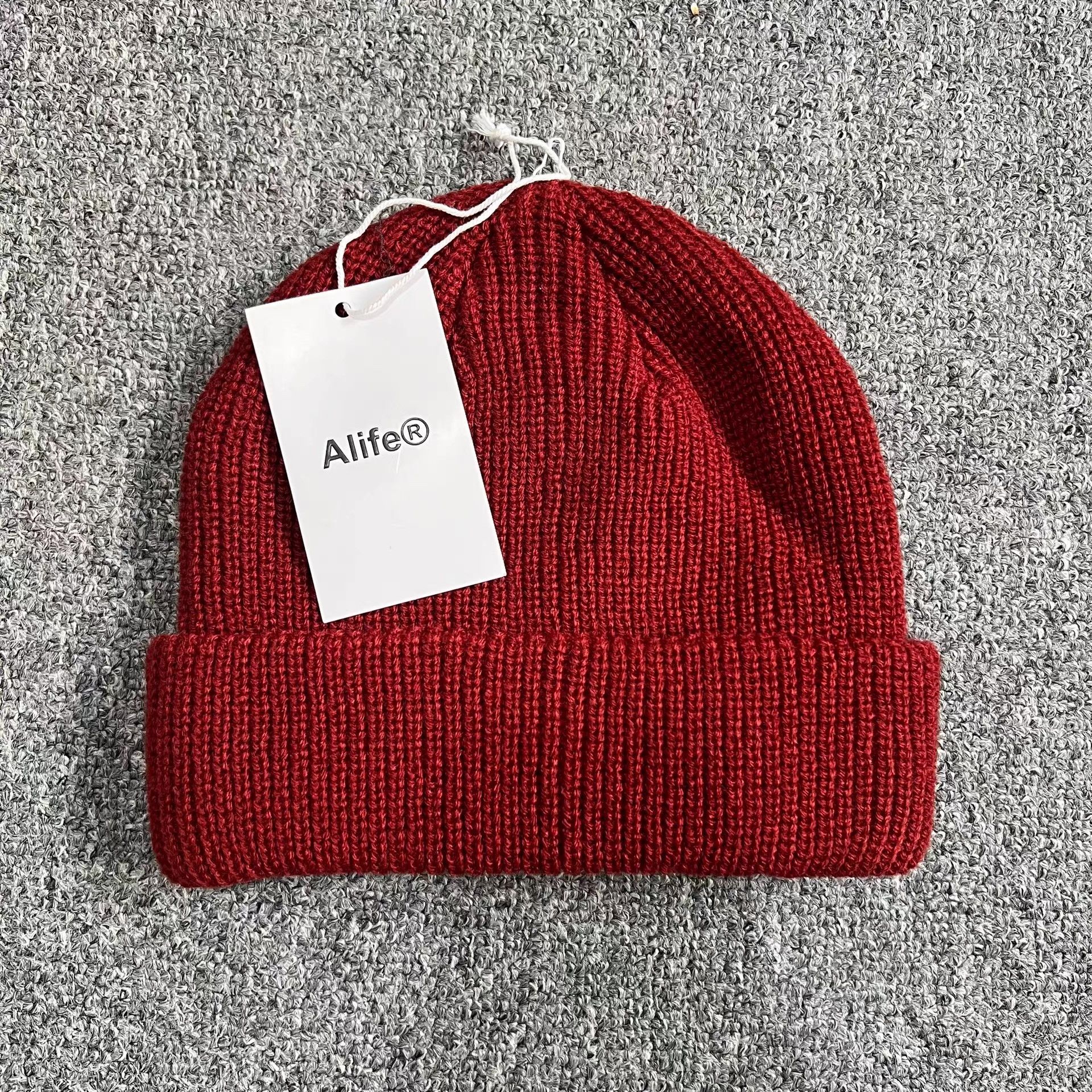 Alife Alife® Soft Rubber Patch Knitted Beanie Q7 Size ONE SIZE - 7 Thumbnail