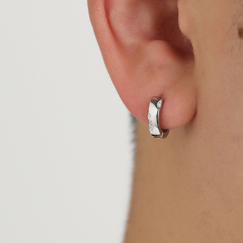 Jewelry Vintage Earrings One Pairs Chrome Jewelry Size ONE SIZE - 1 Thumbnail