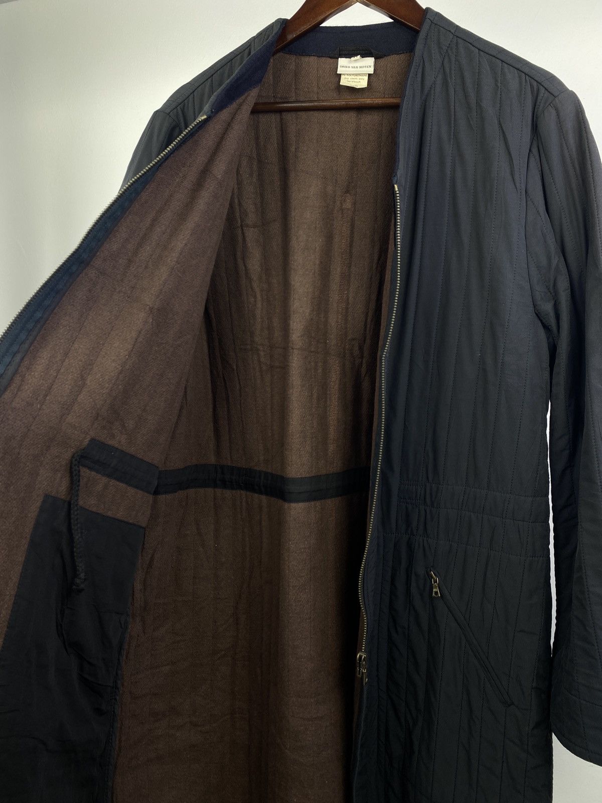 Dries Van Noten 2000’s Dries Van Noten Quilted Collarless Coat Size US M / EU 48-50 / 2 - 10 Thumbnail