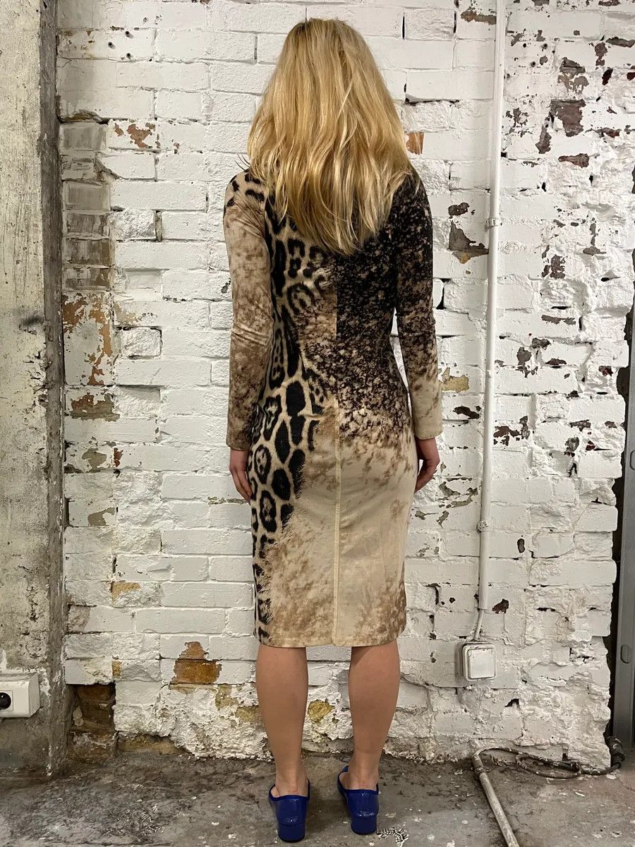 Roberto Cavalli FW2001 Roberto Cavalli Gradient Leopard Dress Size S / US 4 / IT 40 - 3 Thumbnail