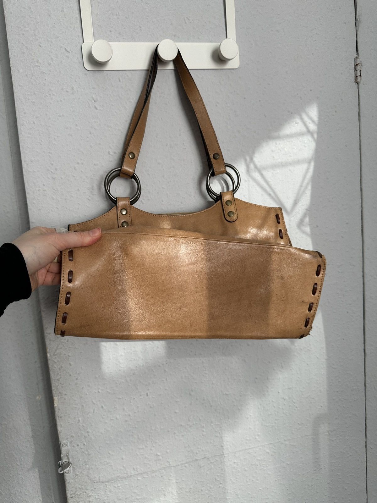Leather Vintage Distressed Leather Bag Cowgirl Western Rodeo Style Size ONE SIZE - 11 Thumbnail