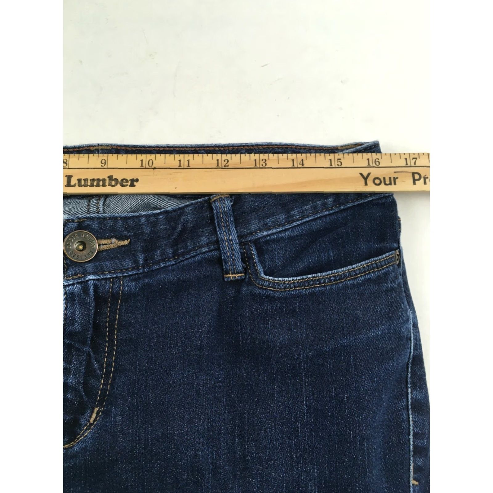 Denime Cialey Dyed Jeans Women's Size 10S Denim Barely Bootcut Classic Fit Dark Wash Pants Shoes? Size 24" / US 00 / IT 34 - 2 Thumbnail