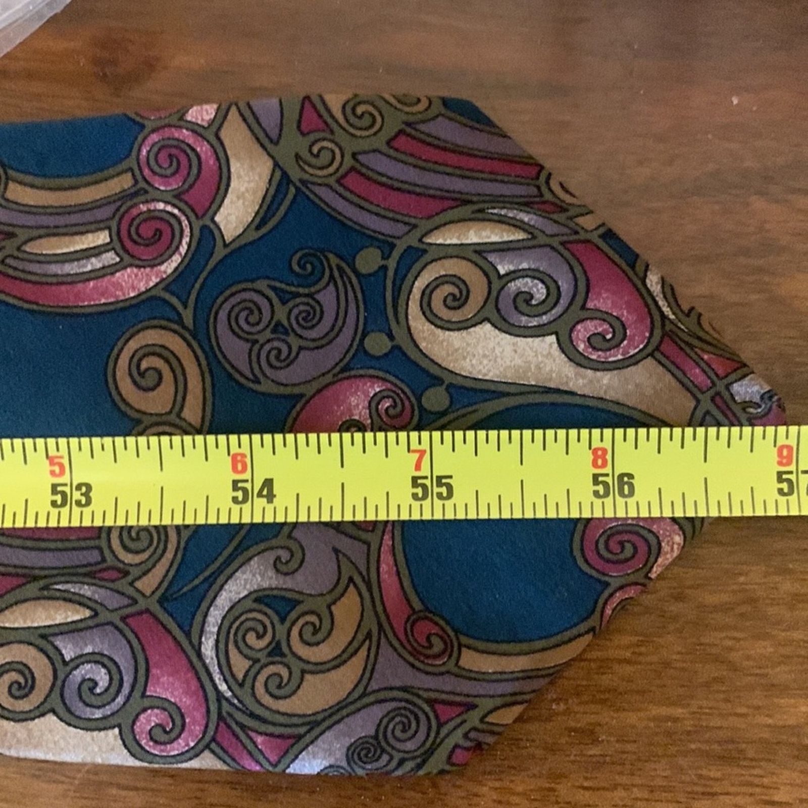 Vintage 80’s vintage Art Nouveau Art Deco Silk Necktie Size ONE SIZE - 10 Thumbnail