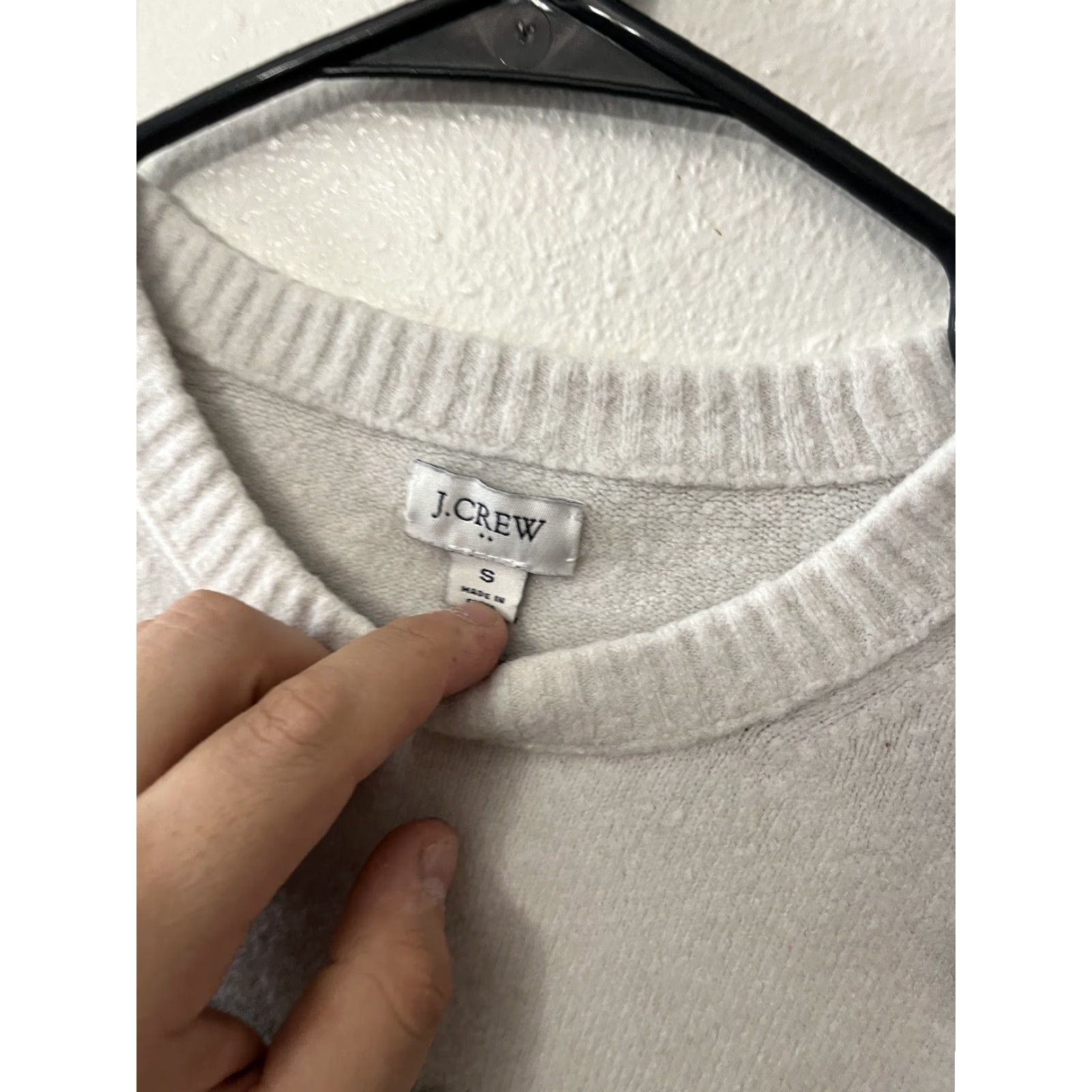 Vintage J. Crew Factory Sweater Women Small Gray Crewneck Pullover Size S / US 4 / IT 40 - 3 Thumbnail