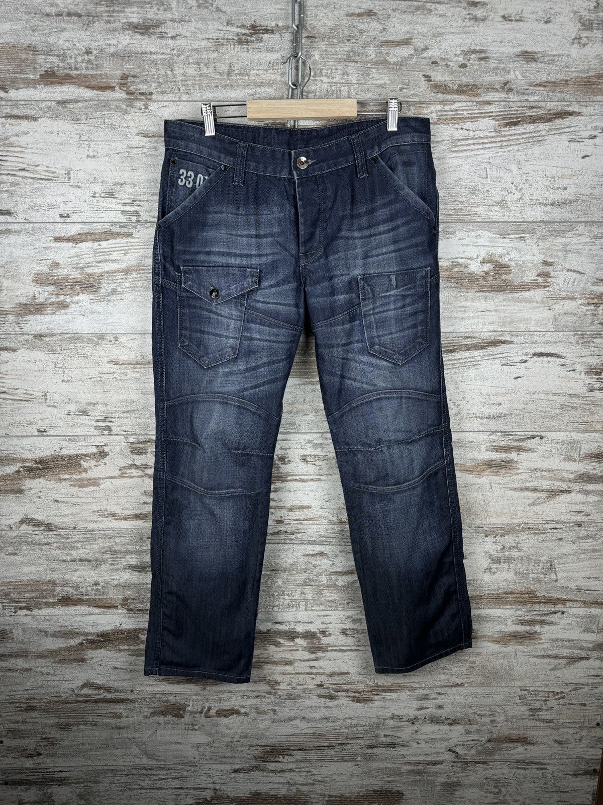 G-Star Mens Vintage G Star Raw cargo jeans denim pants Japanese y2k Size US 33 - 2 Thumbnail