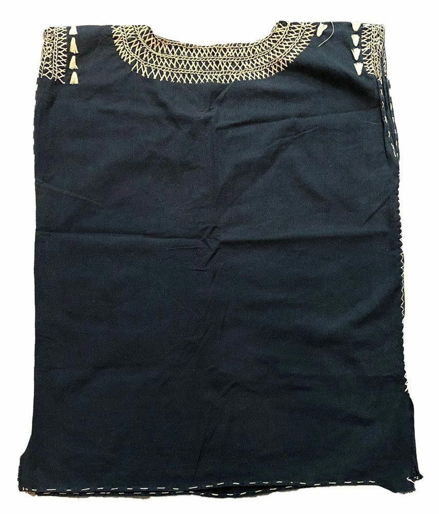Designer New Marine Blue Hand Made Bluse L Size L / US 10 / IT 46 - 3 Thumbnail