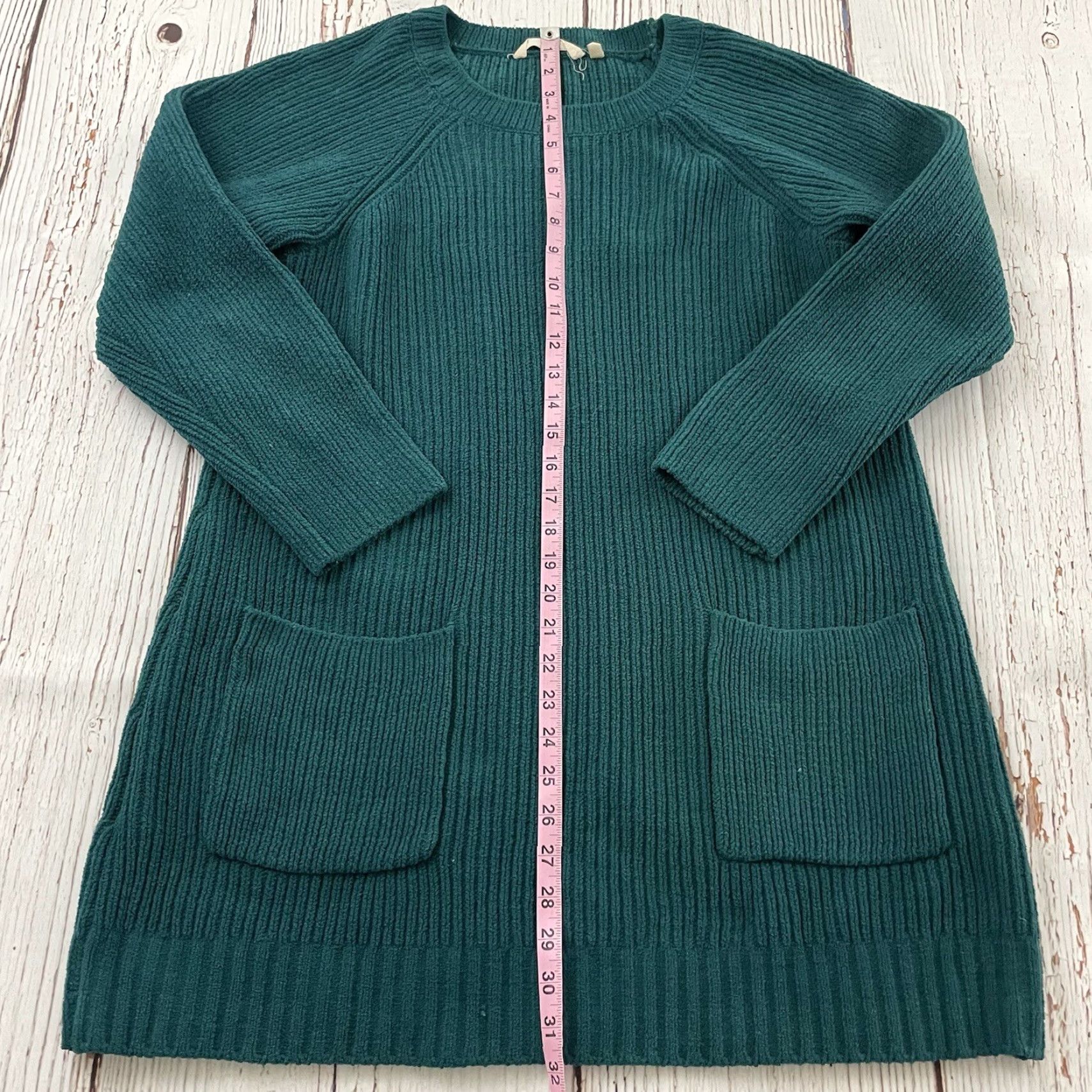 Soft Surroundings Soft Surroundings Sweater Dress Women's Small Green Knee Length Long Sleeve Dress Size S / US 4 / IT 40 - 4 Thumbnail