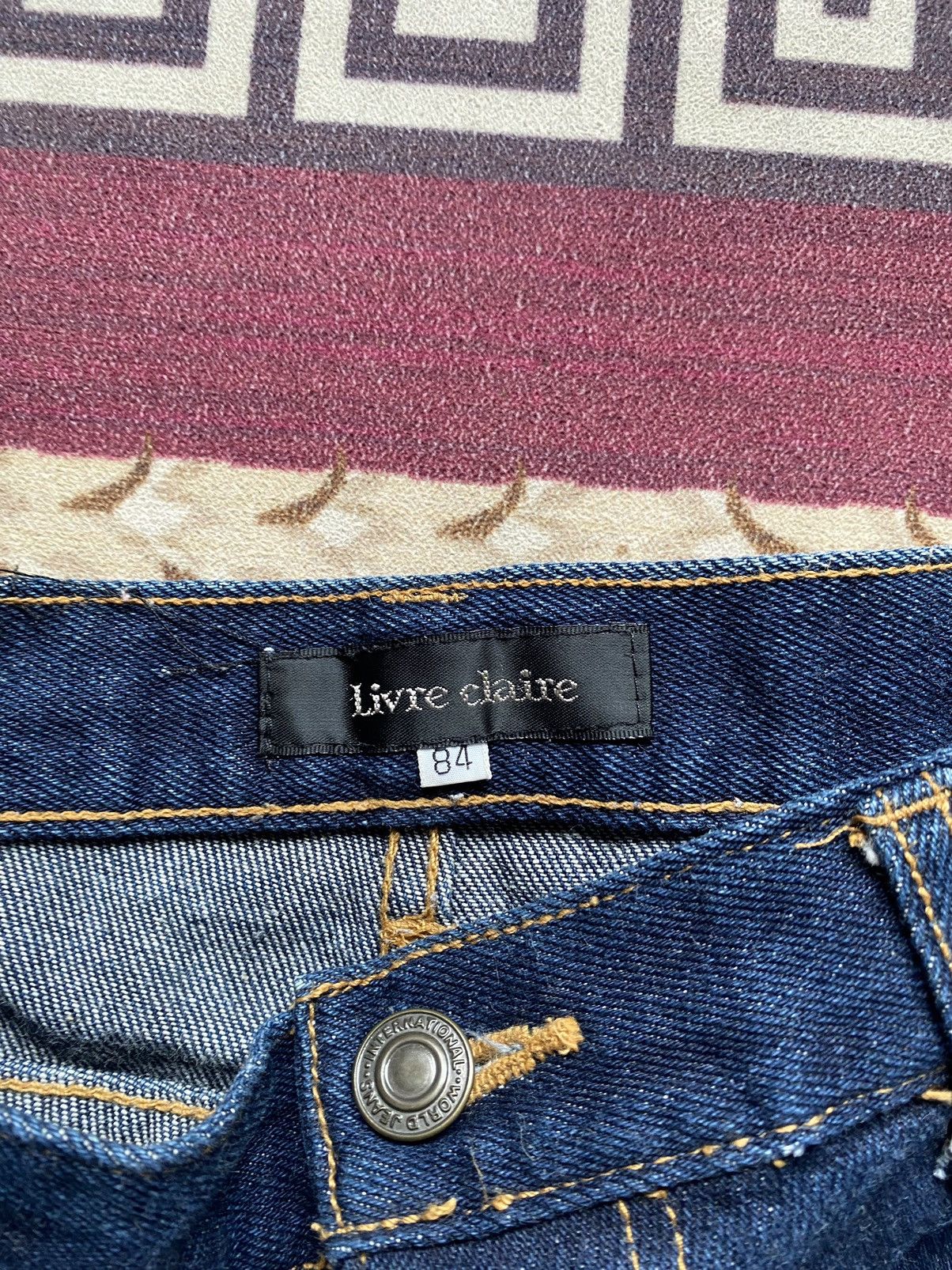 Japanese Brand × Le Grande Bleu (L.G.B.) × Vintage Japanese Brand Livre Claire Super Flare Denim Size US 32 / EU 48 - 9 Thumbnail