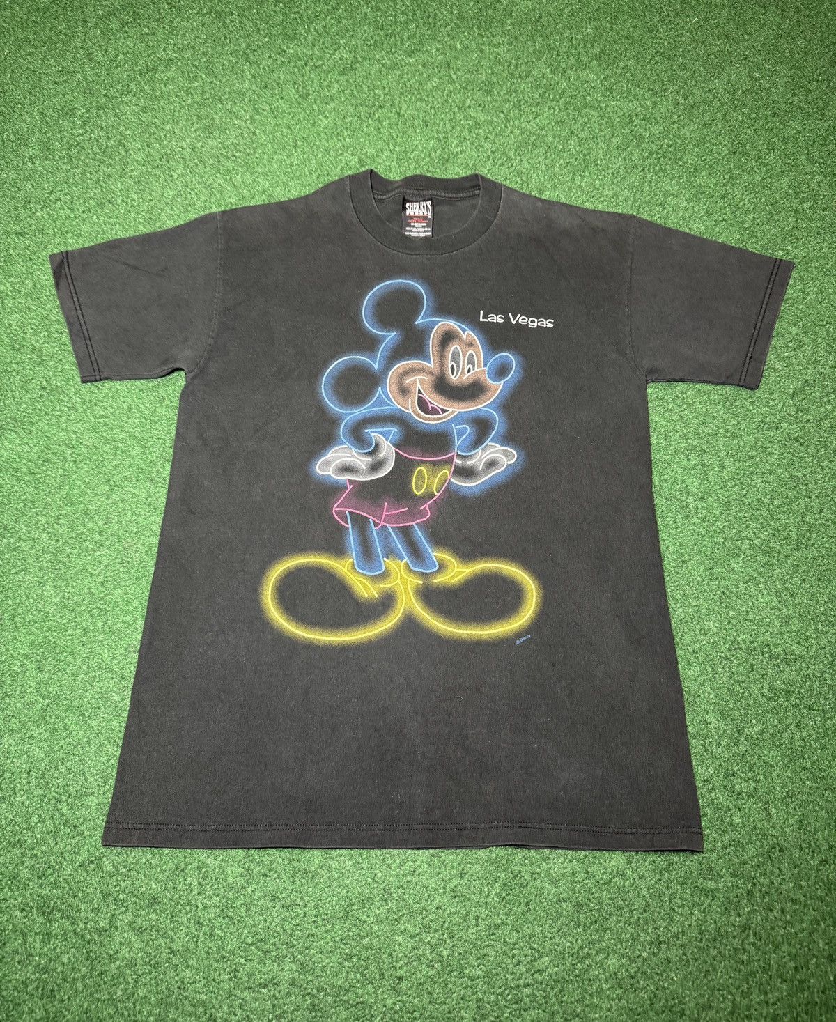 Disney Disney Mickey Mouse Neon Light Las Vegas 90s Medium T Shirt Size US M / EU 48-50 / 2 - 1 Thumbnail