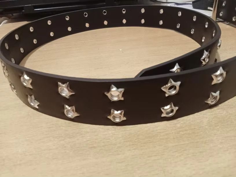 Jewelry Coffee Black Punk Style Chain Belt Adjustable Hollow Star Size ONE SIZE - 4 Thumbnail